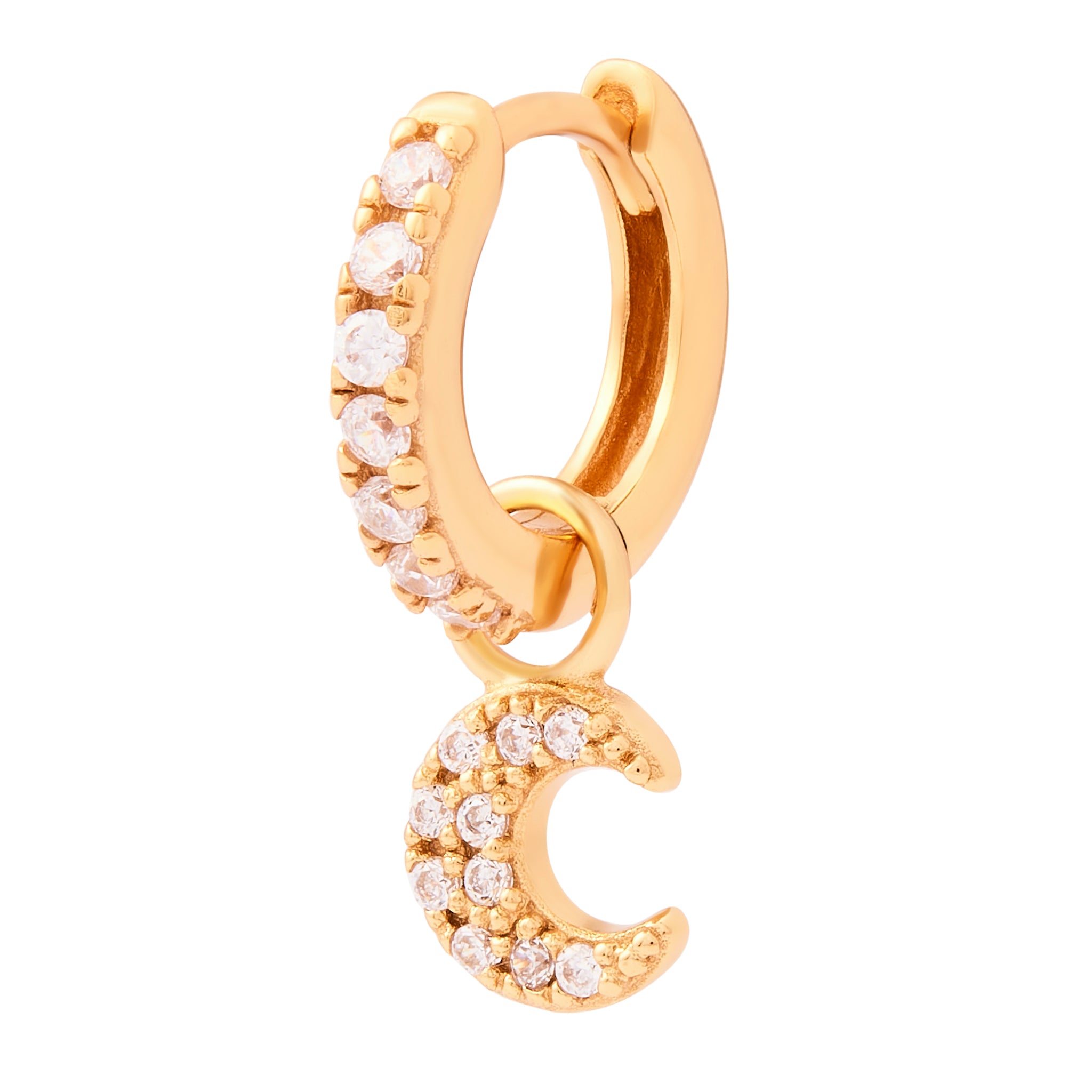 Luna Moon Charm - Gold