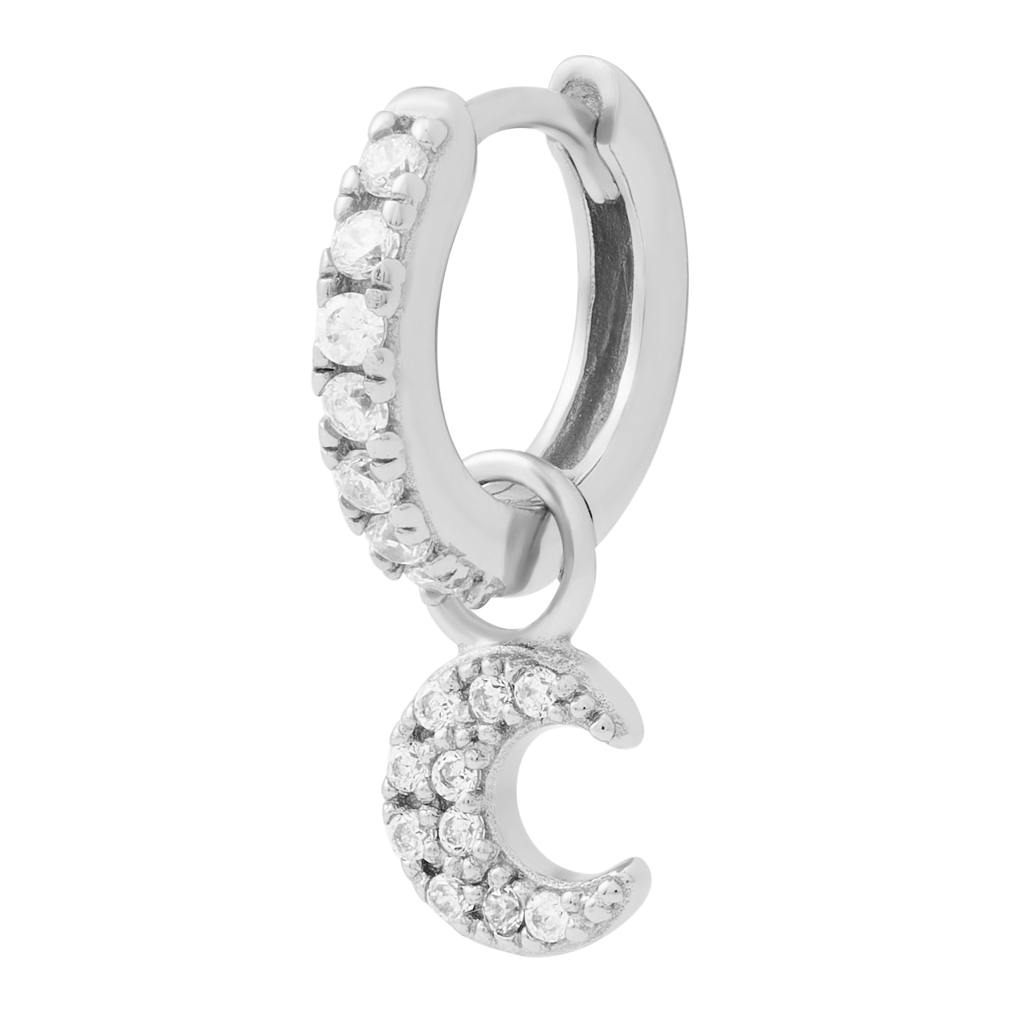 Luna Moon Charm - Silver