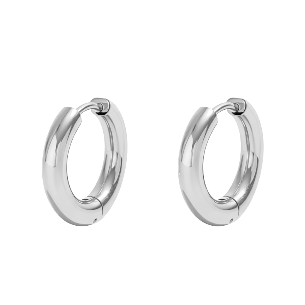 Chubby Hoops Silver