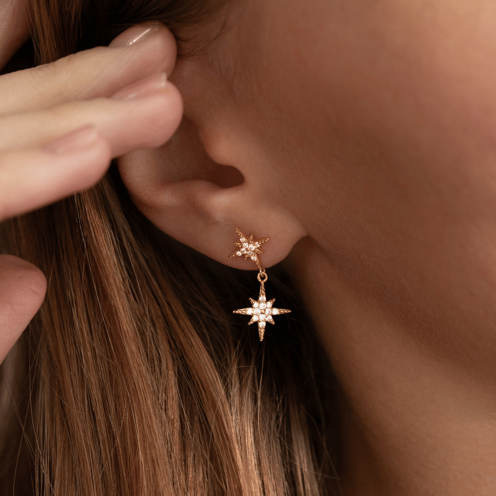 Starburst Cascade Studs Silver