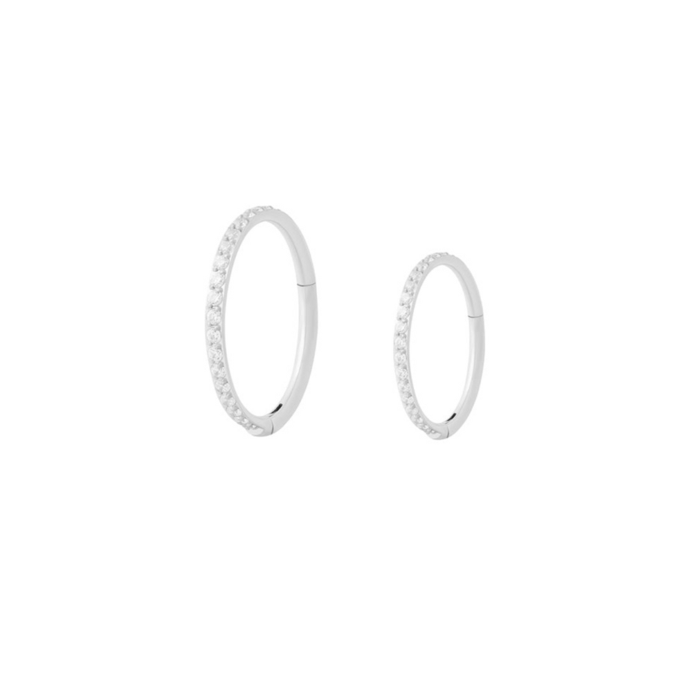 Sparkle Clicker Tiny Silver - 6mm -8mm