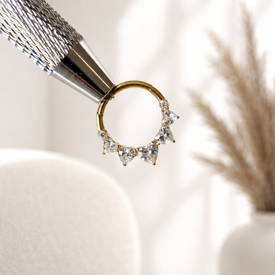 Eternity Clicker Hoop Gold 8-10mm