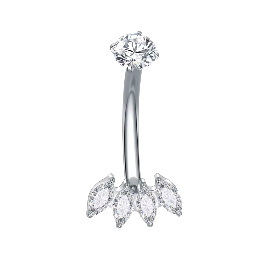 Lotus Belly Bar - Silver