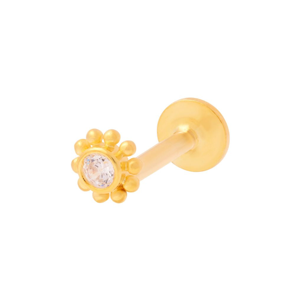 Solace Labret Stud Gold
