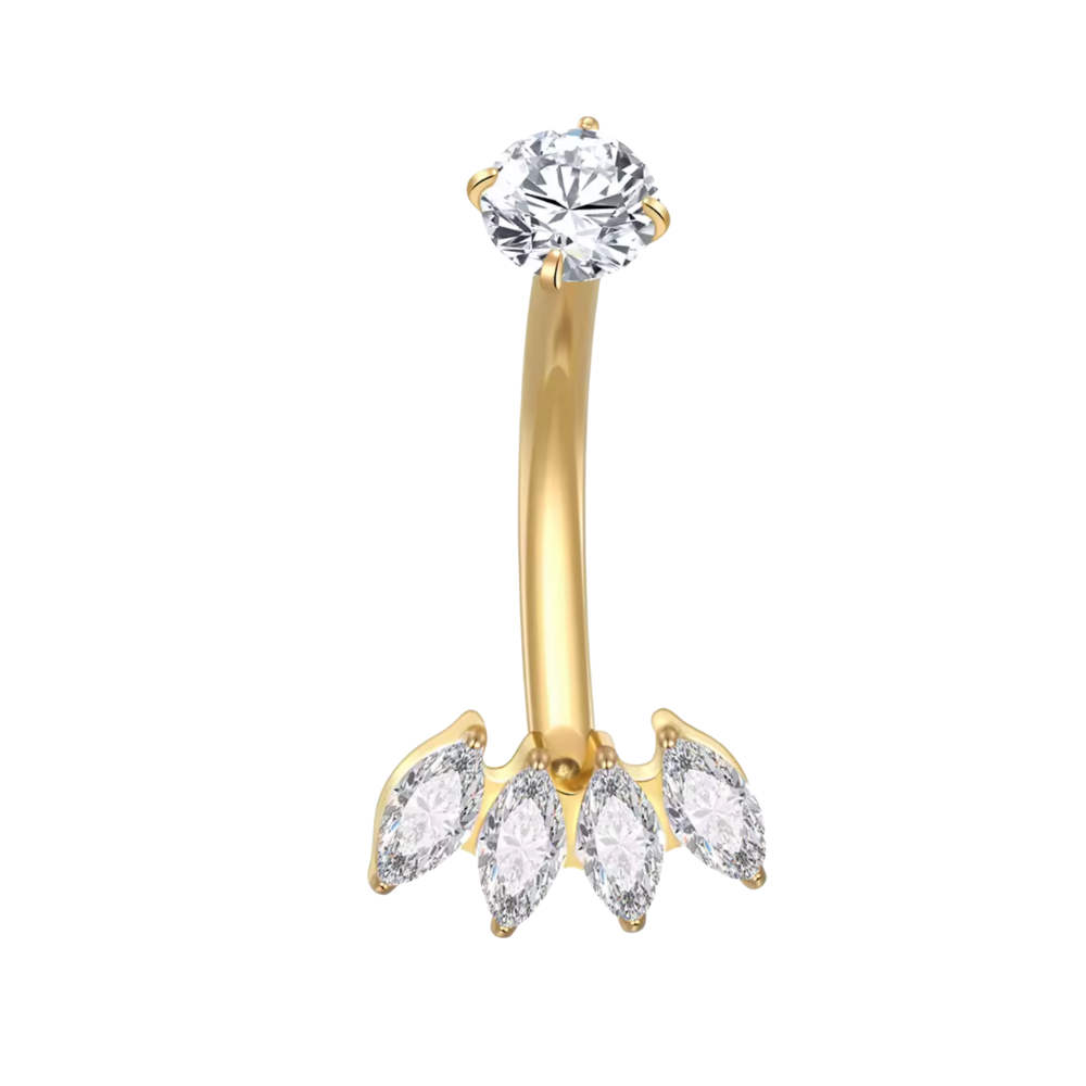 Lotus Belly Bar - Gold