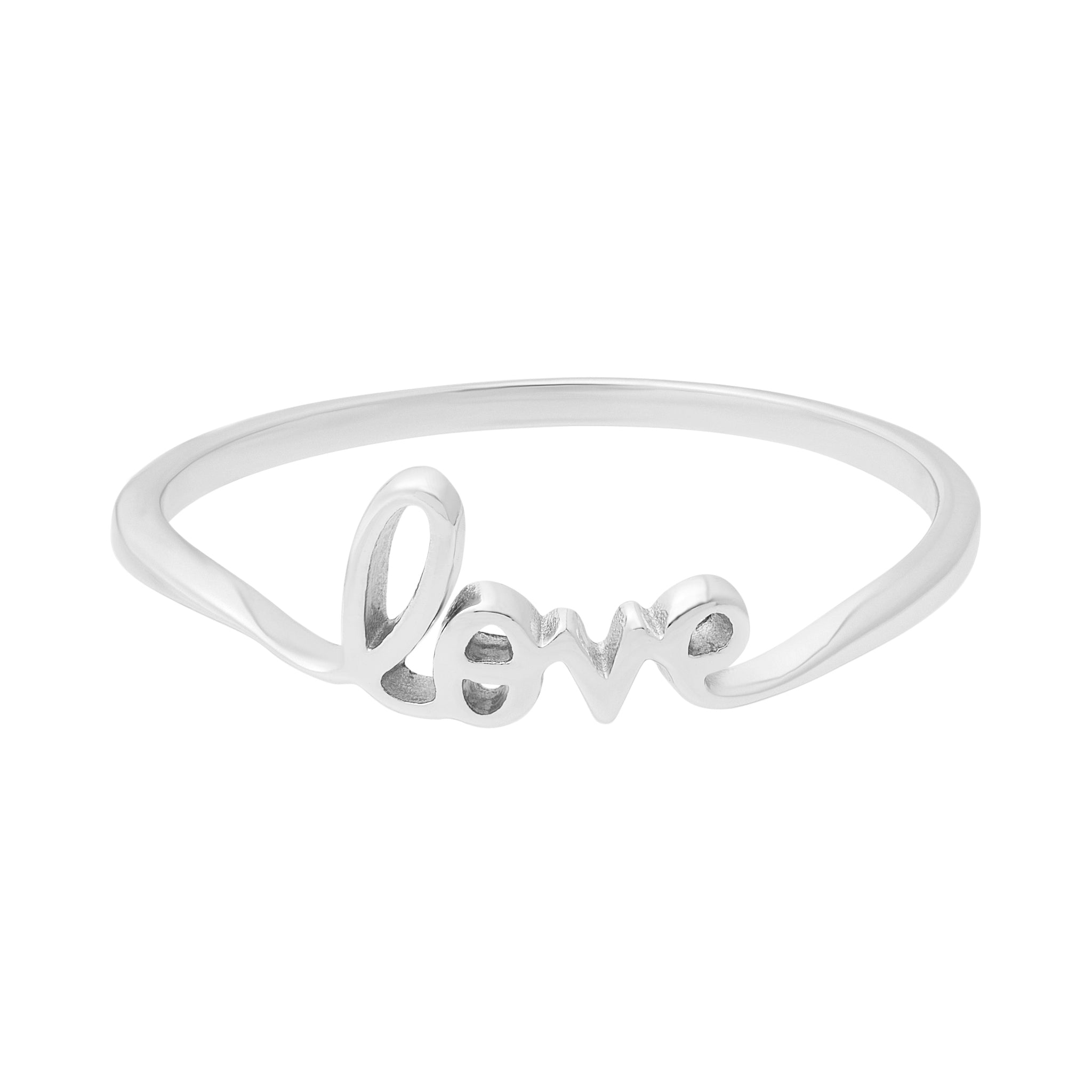 Silver sales love ring