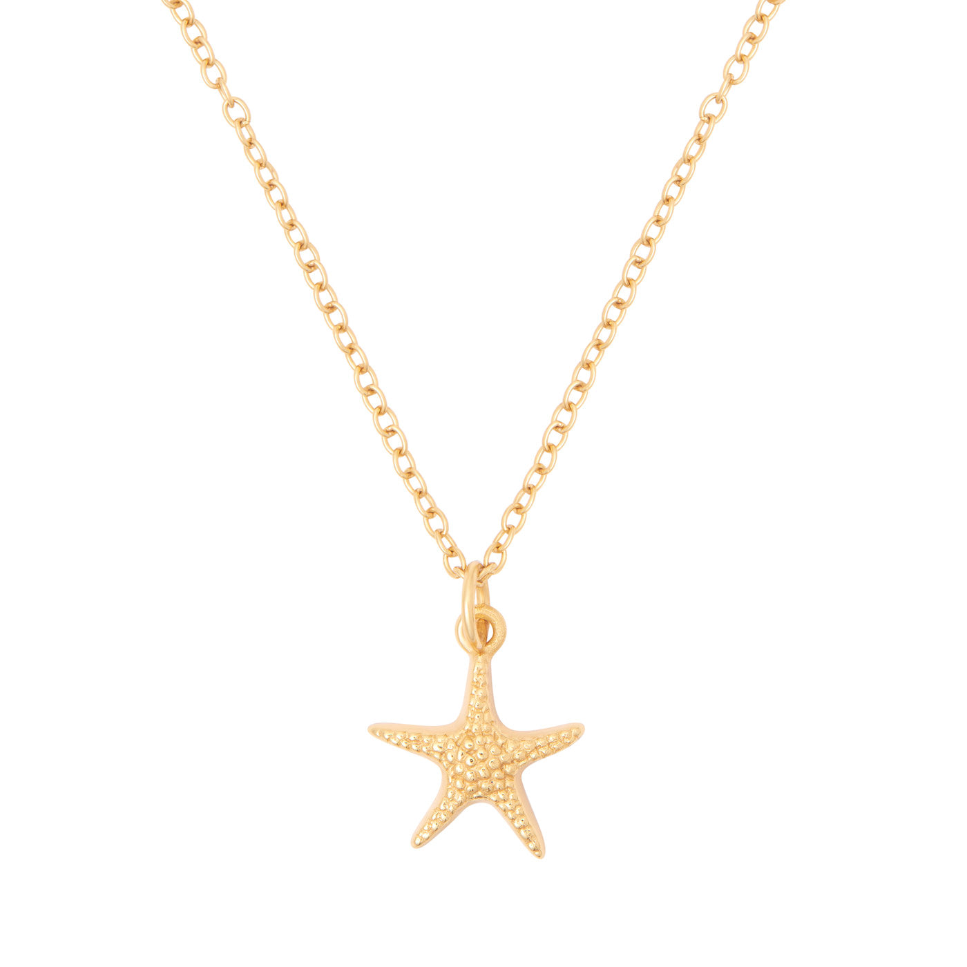 Starfish Necklace Gold