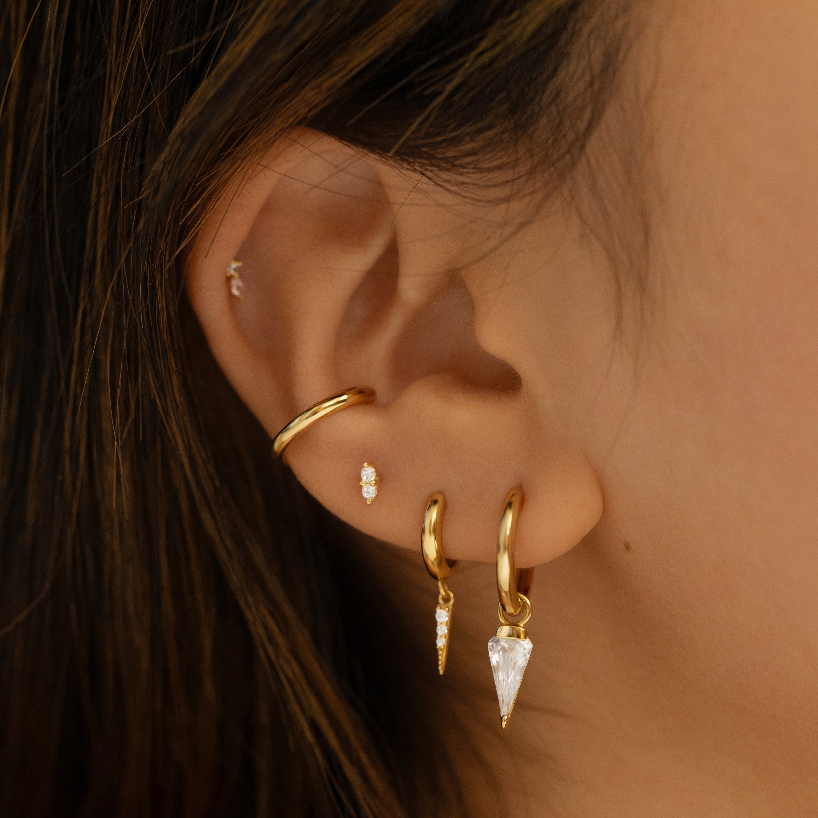 Silhouette Charm - Gold