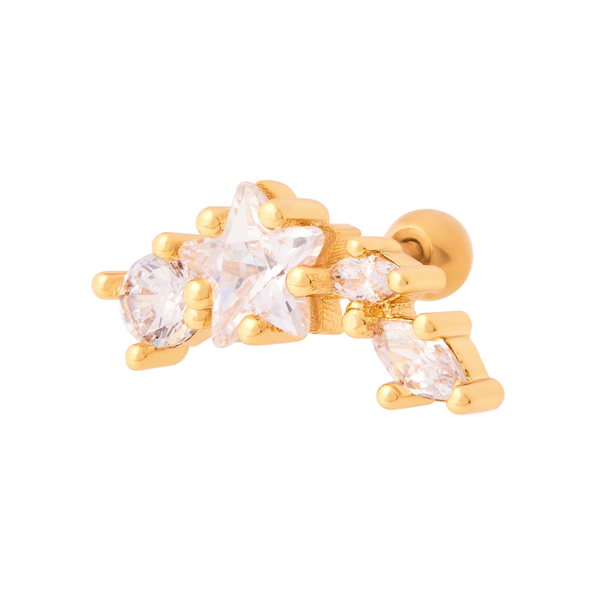 Constellation Climber Stud Gold