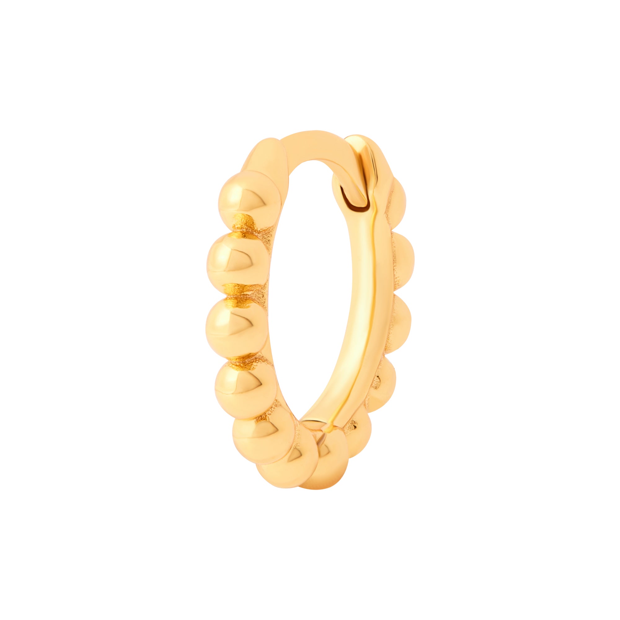 Solder Dot Hoop Gold