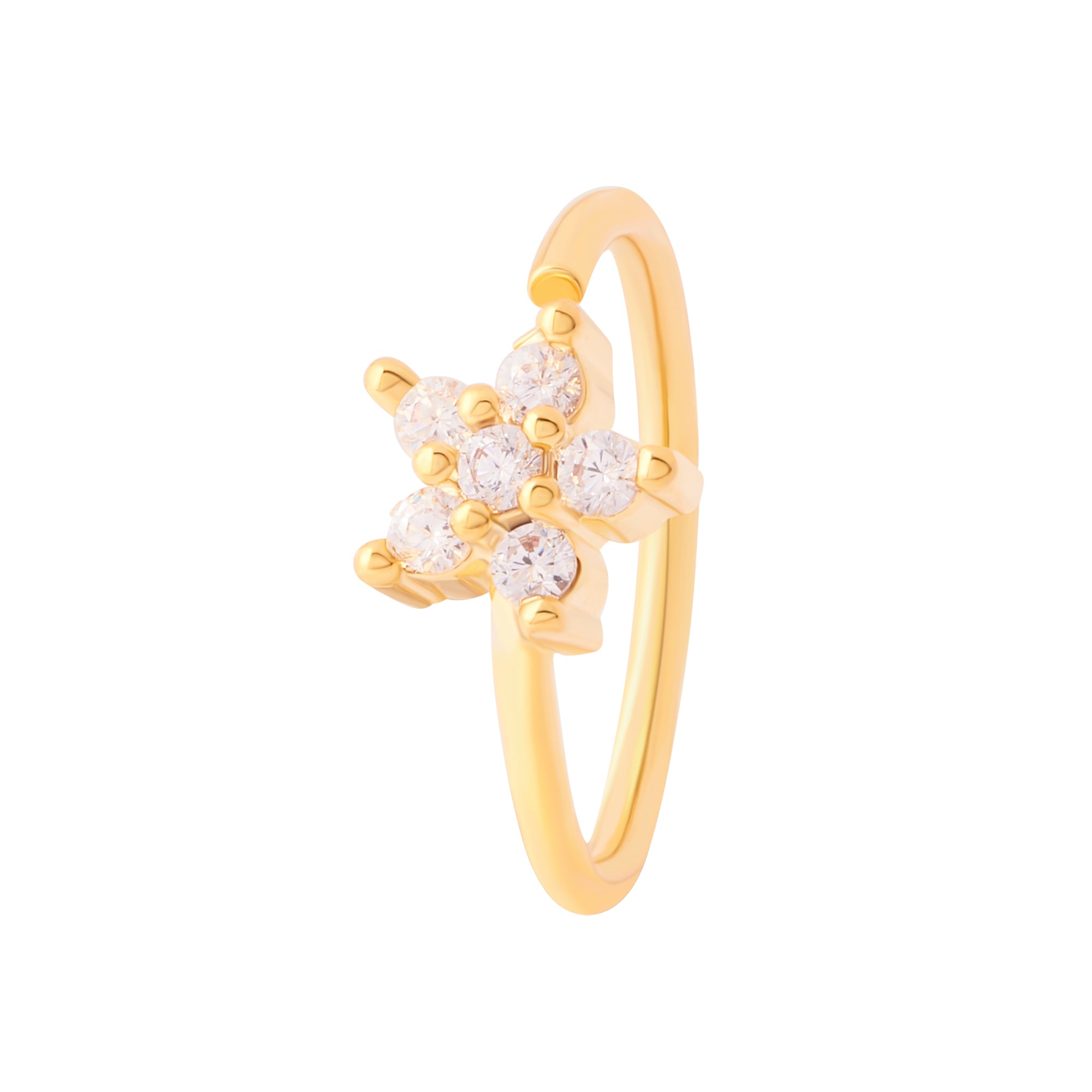 Star Sparkle Hoop Gold