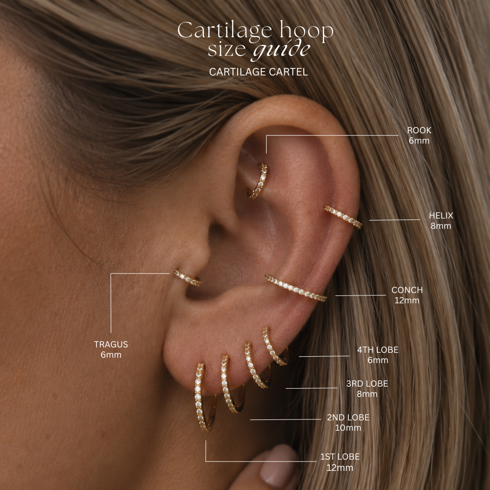 Sparkle Clicker Hoop Gold 6-12MM