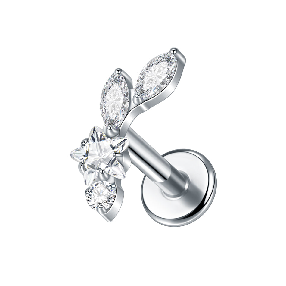 Constellation Flat Back Stud Silver