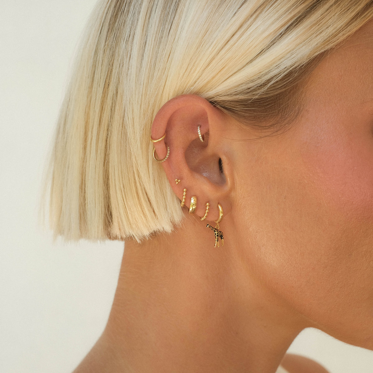 Sparkle Clicker Hoop Gold 6-12MM