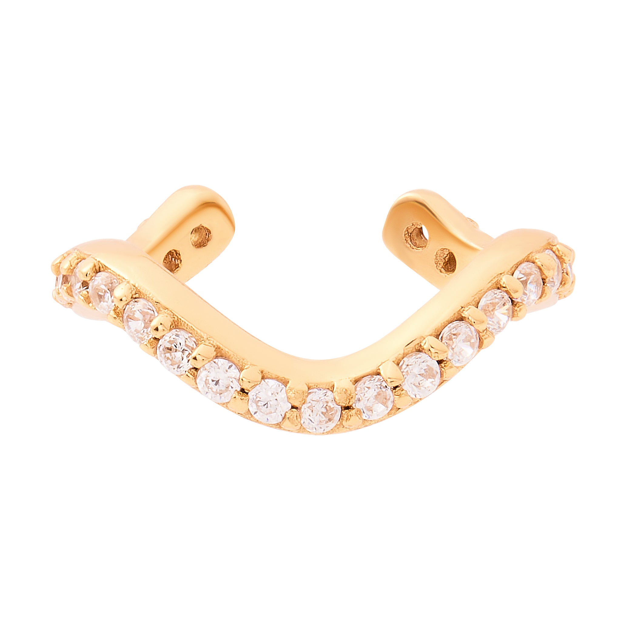 Siren Pavè Ear Cuff - Gold
