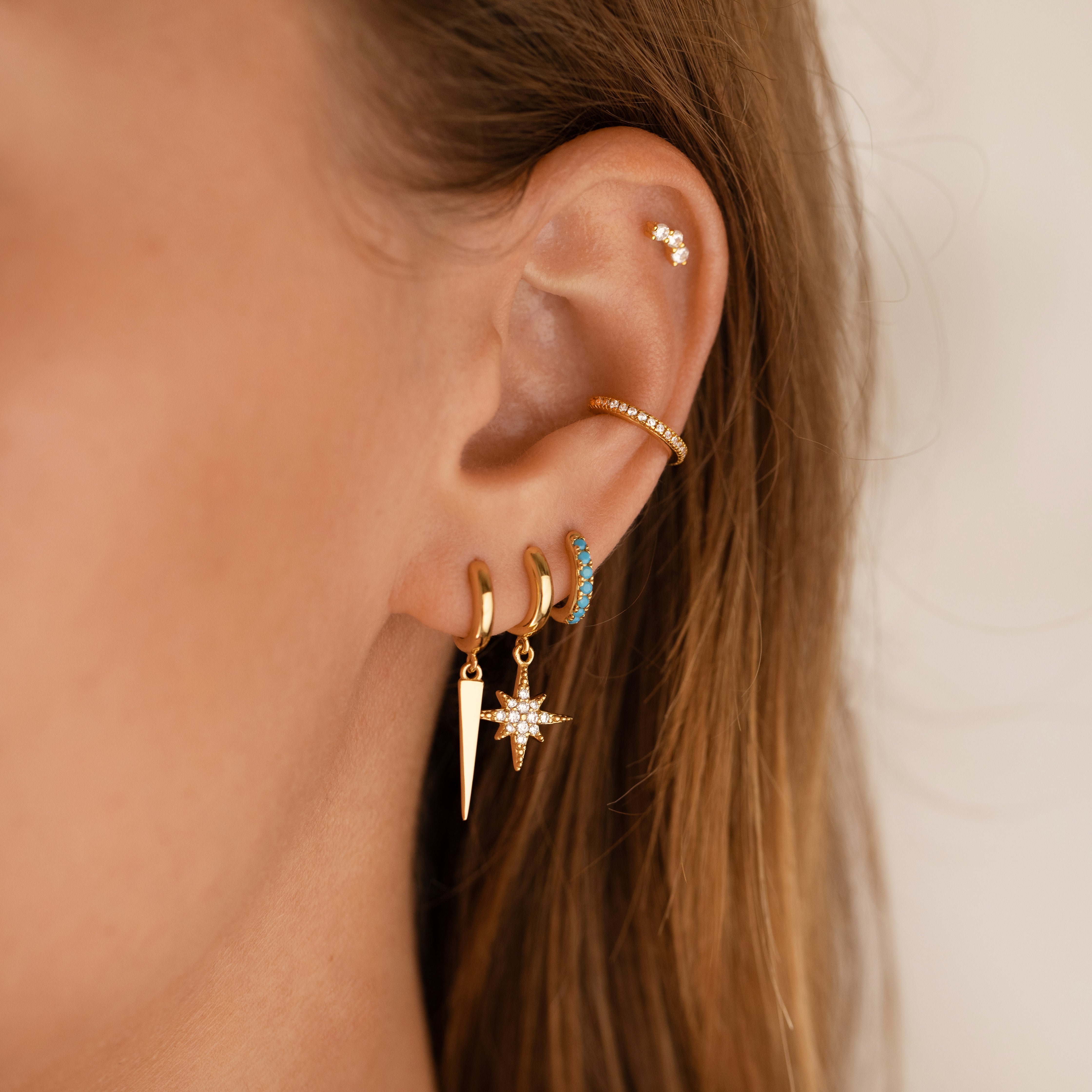 Mini Sparkle Climber Labret Gold