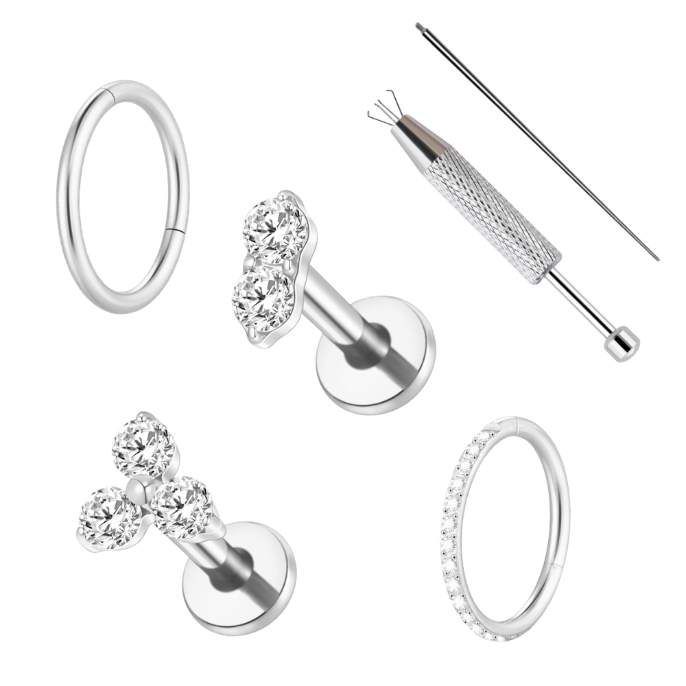 The Piercing Essentials Bundle Silver