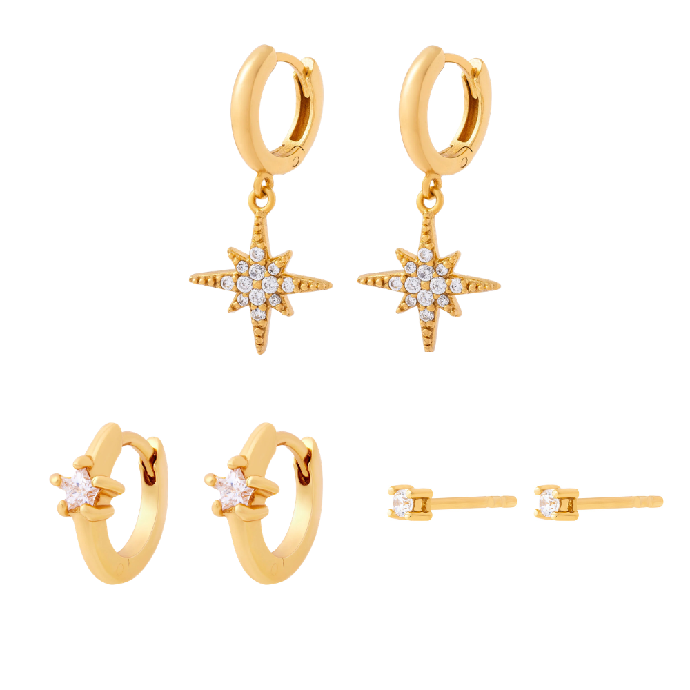 Starburst Stacking Set Gold