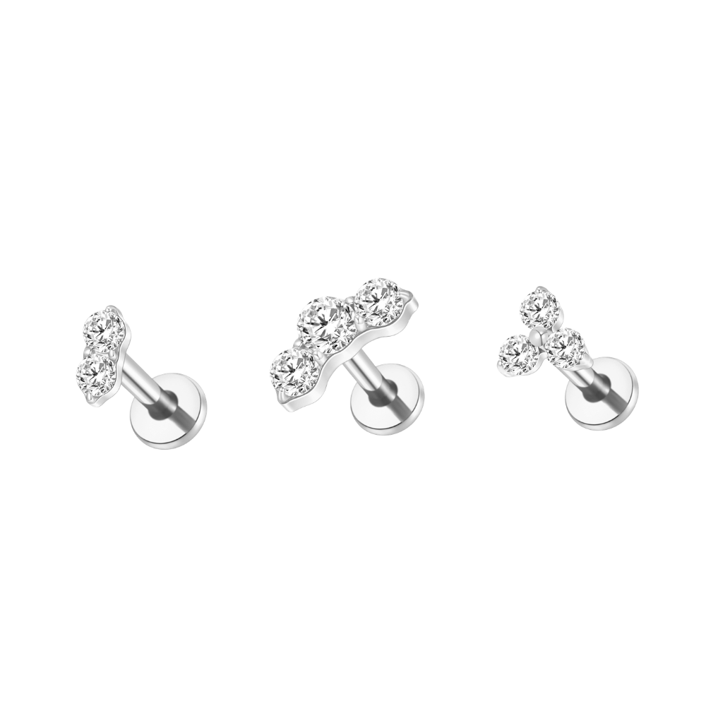 Sparkle Stacking Set Silver