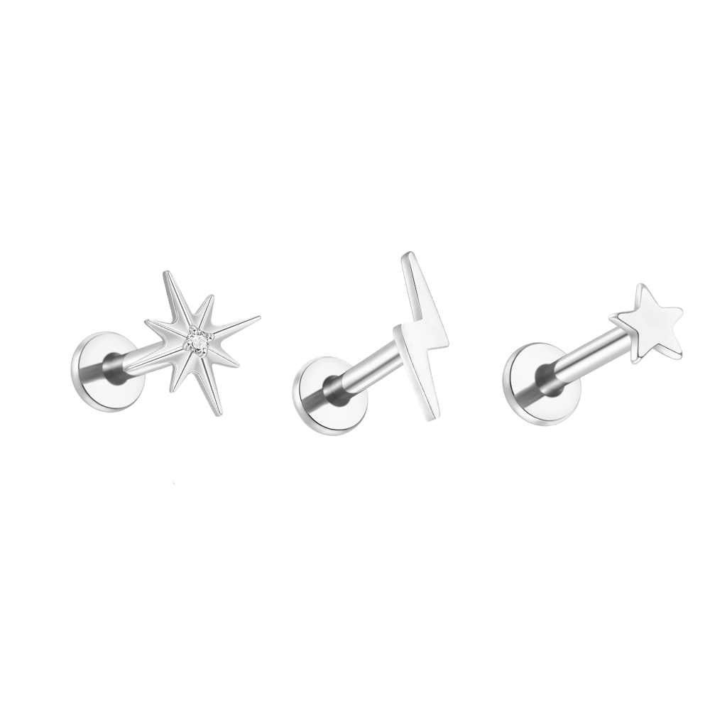Celestial Stacking Set Silver