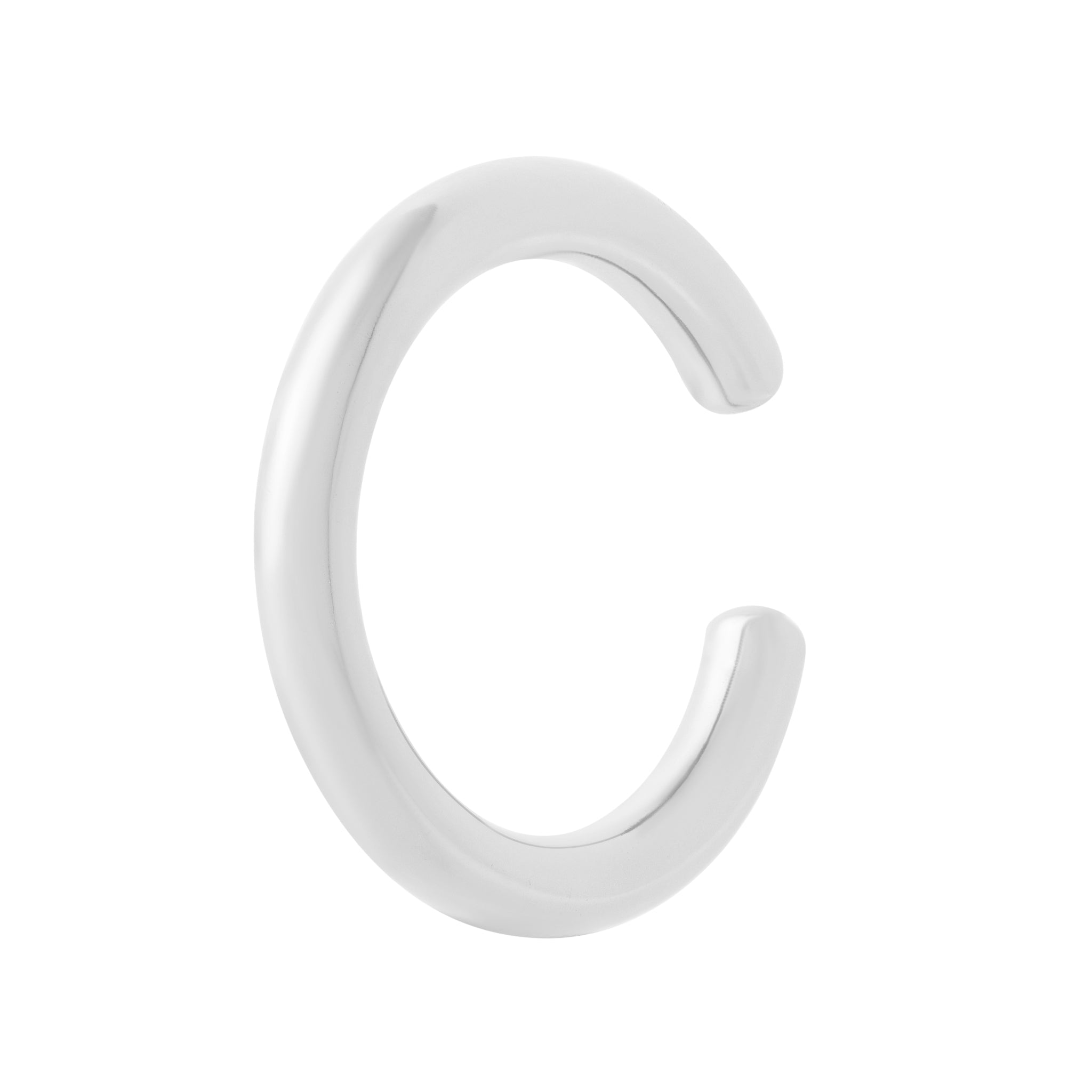 Plain Ear Cuff Silver