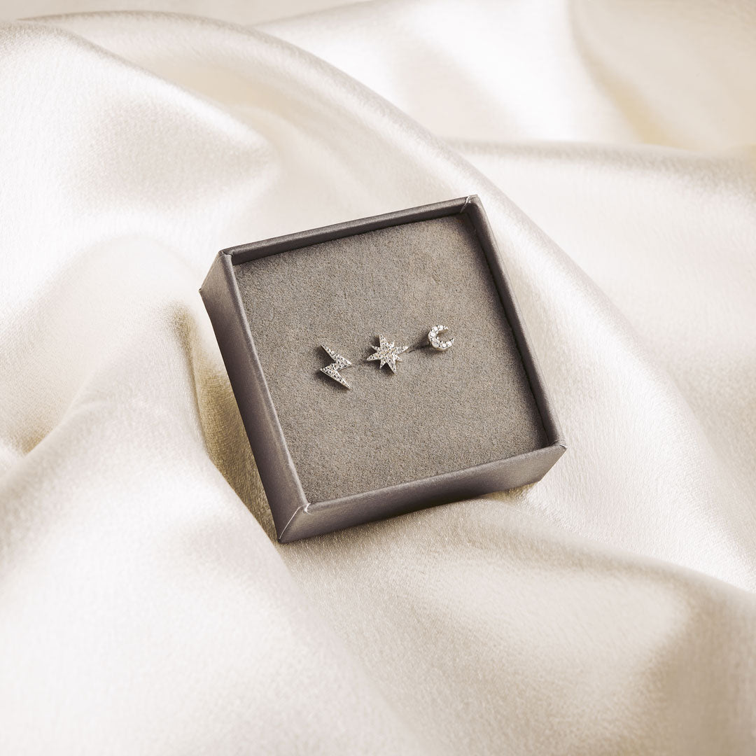 Midnight Sky Stacking Set Silver
