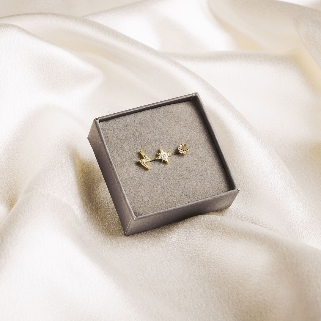 Midnight Sky Stacking Set Gold