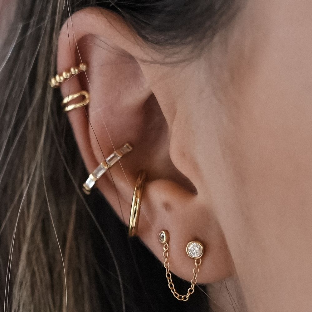 Plain Ear Cuff Gold