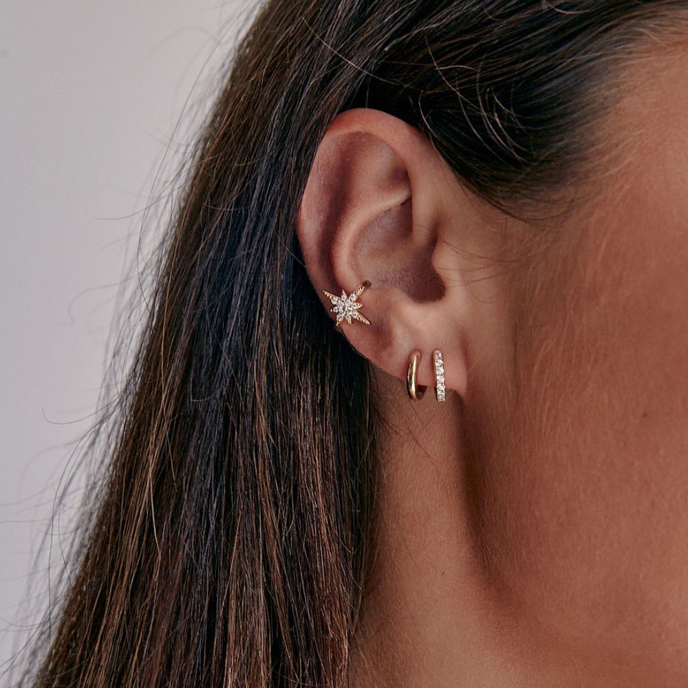Starburst Ear Cuff Gold