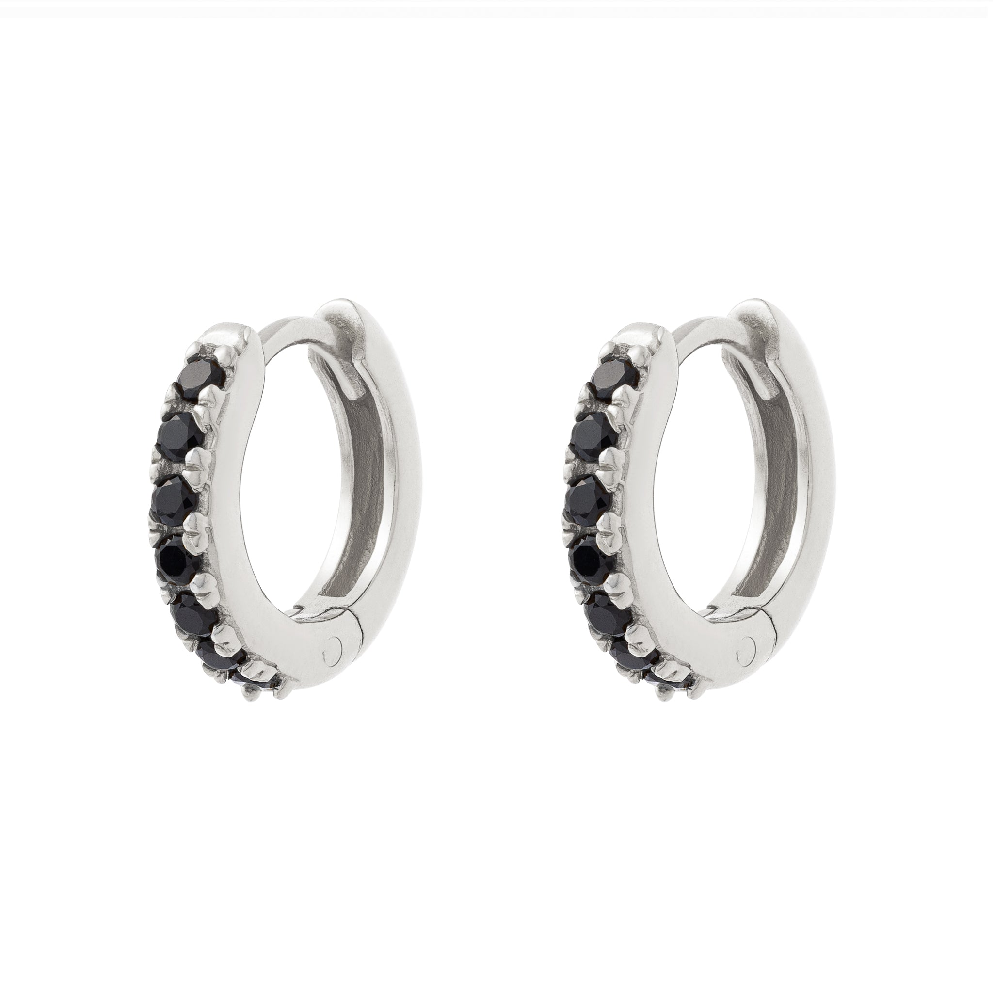 Adorned Huggies Silver & Black