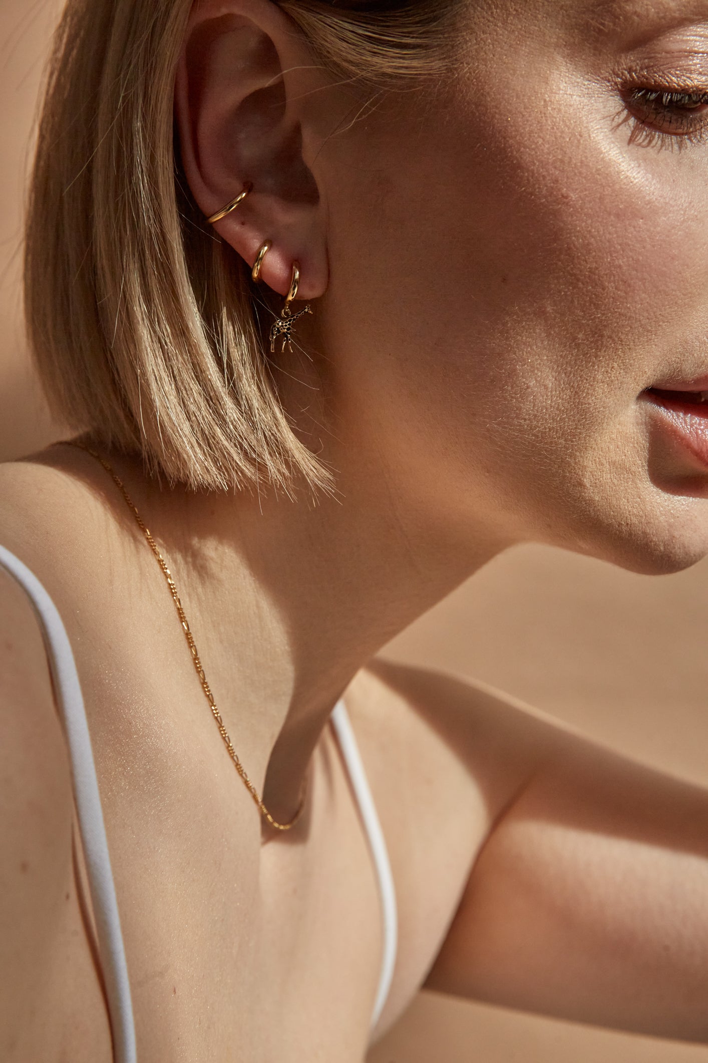 Figaro Chain Necklace Gold