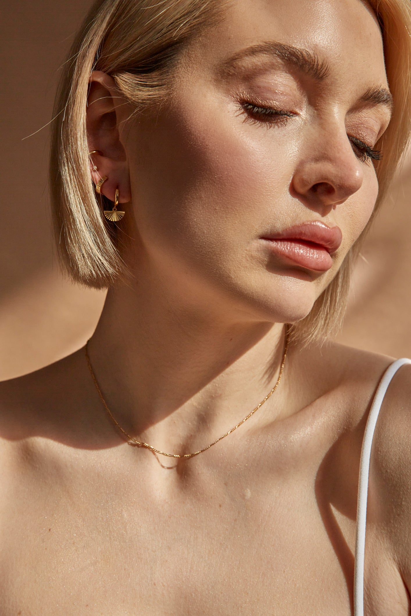 Figaro Chain Necklace Gold