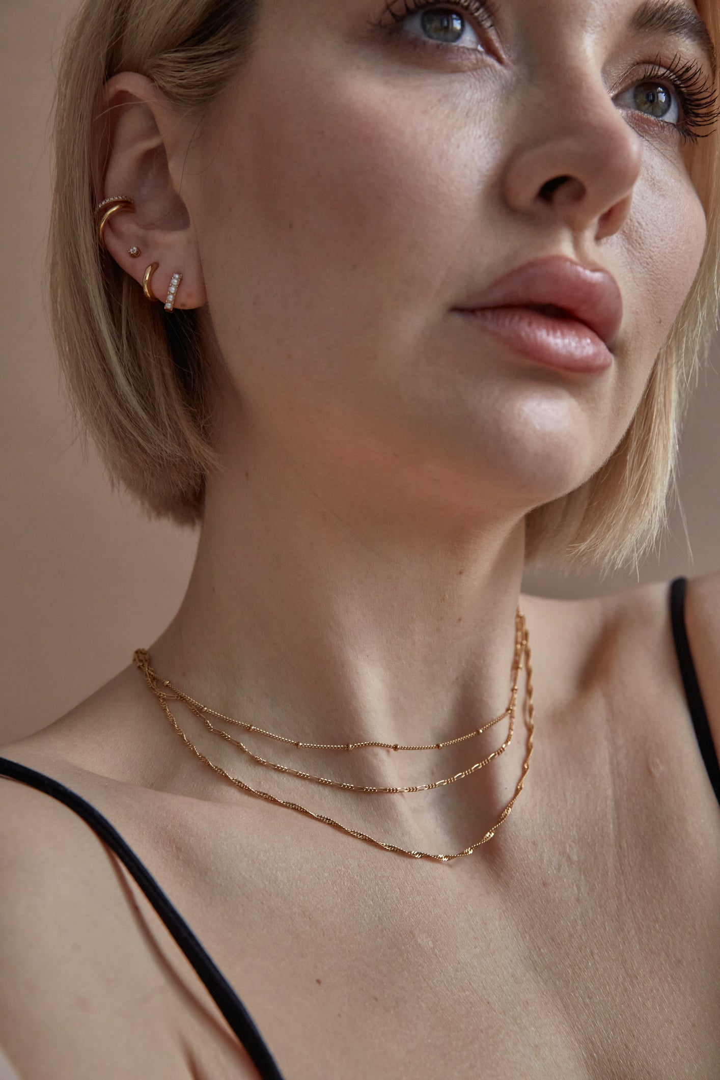 Figaro Chain Necklace Gold