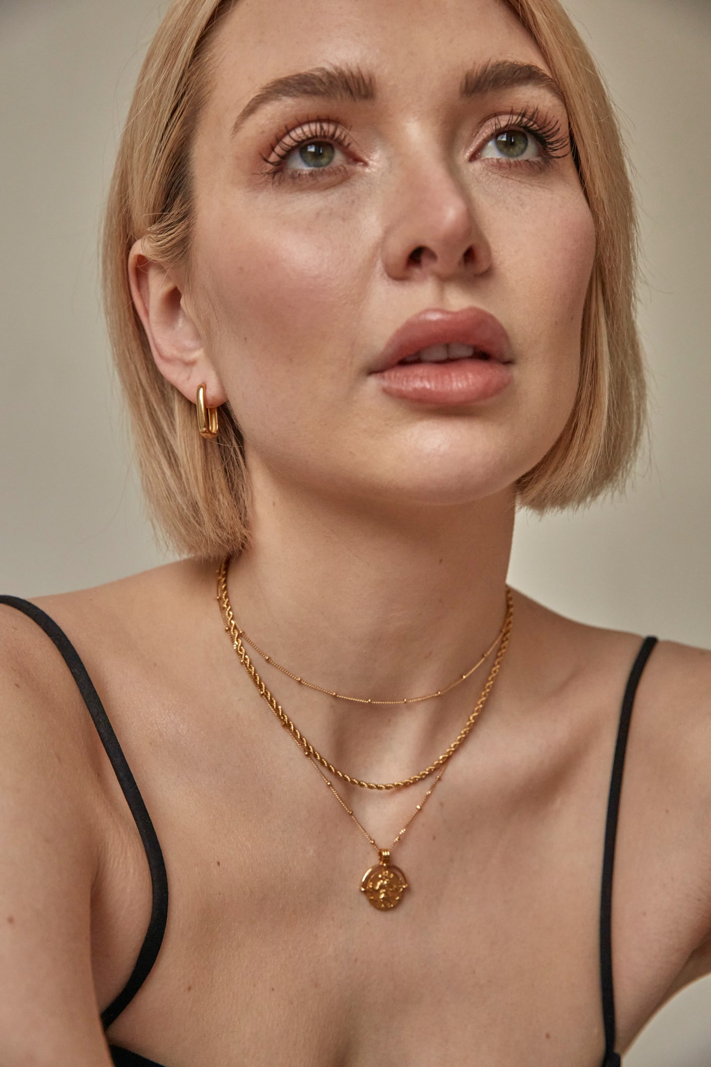St Christopher Pendant Necklace Gold