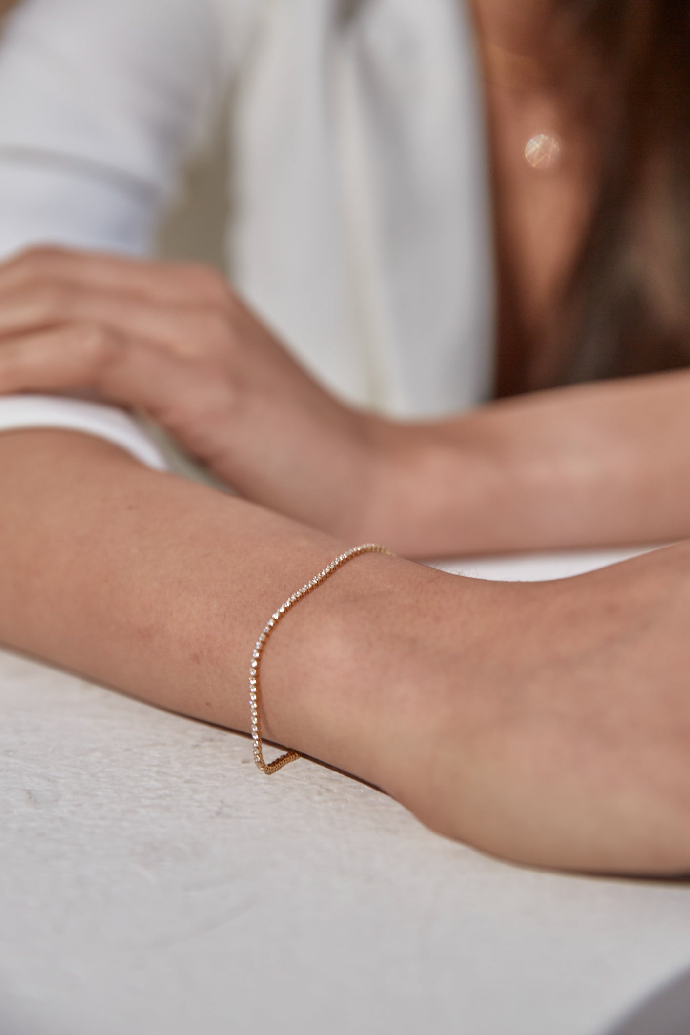 Tennis Chain Bracelet Gold
