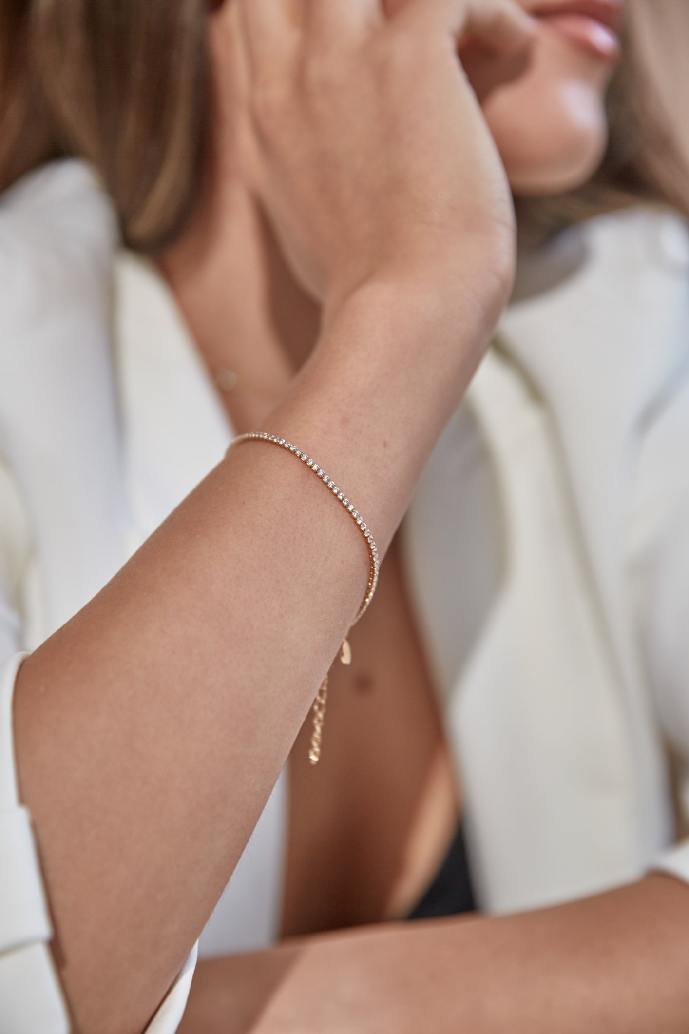 Tennis Chain Bracelet Gold