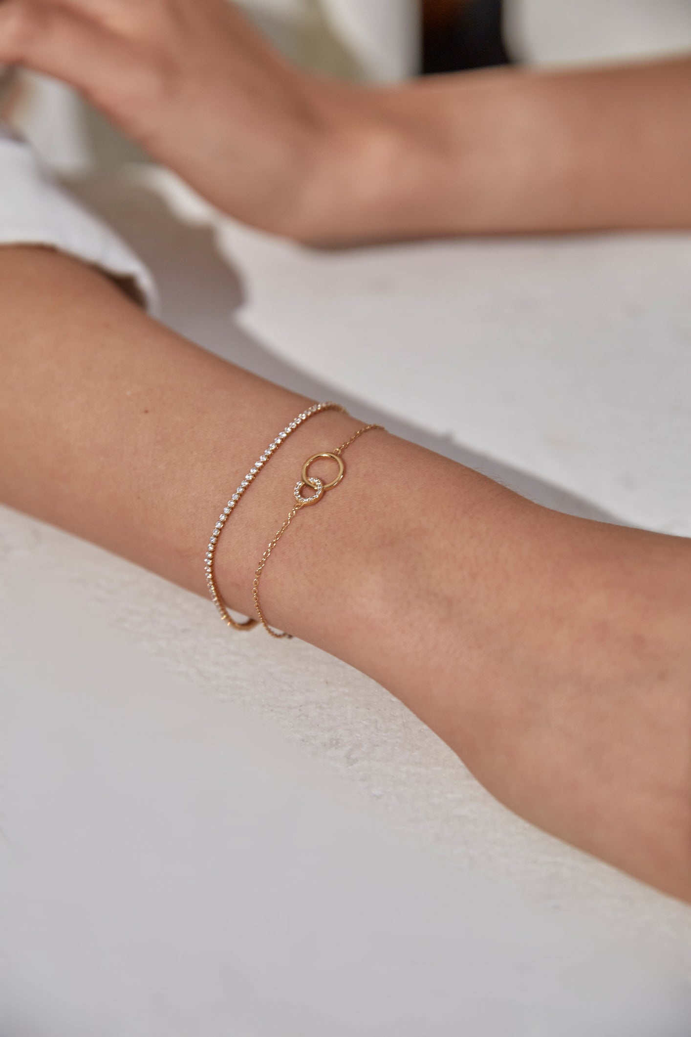 Tennis Chain Bracelet Gold