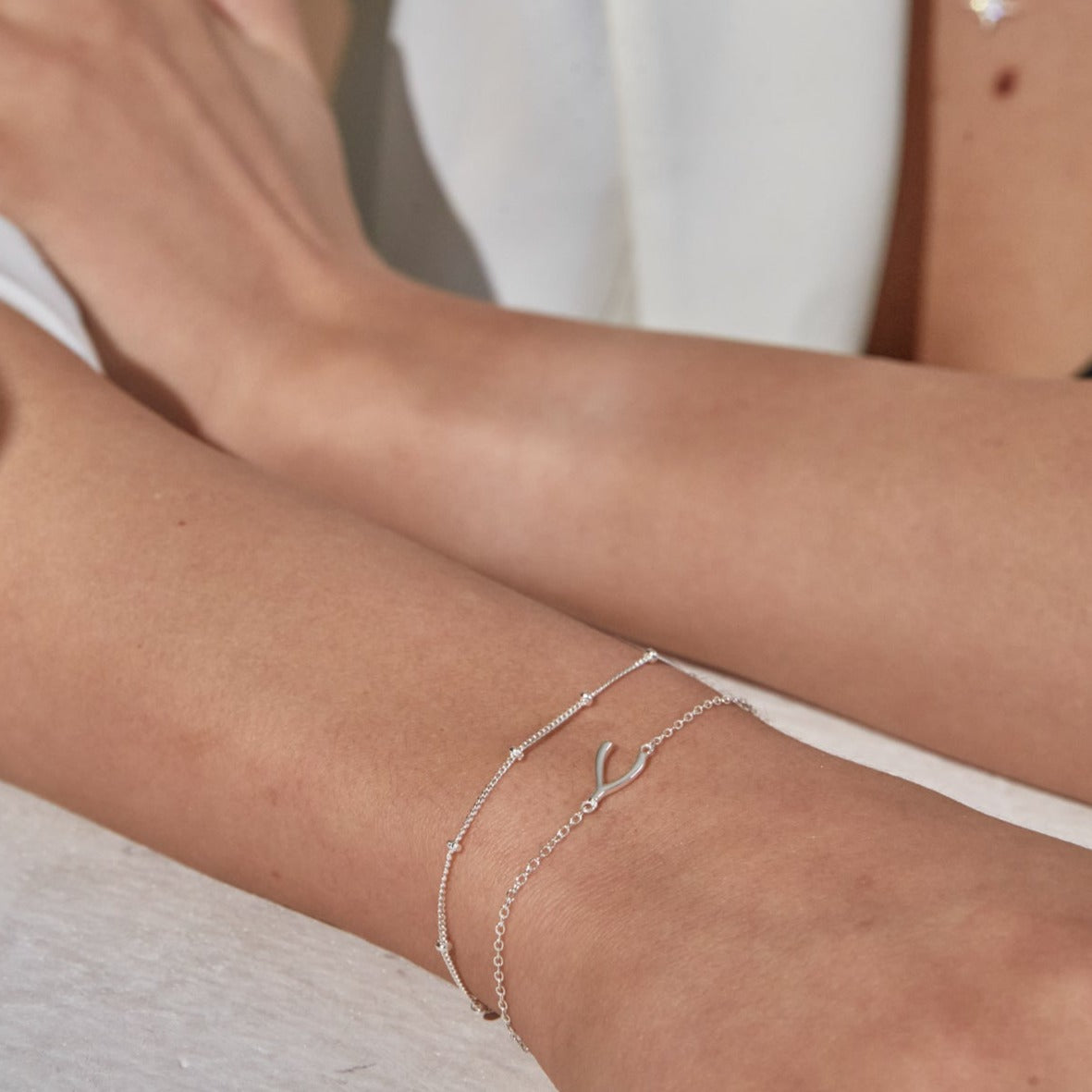 Wishbone Bracelet Silver
