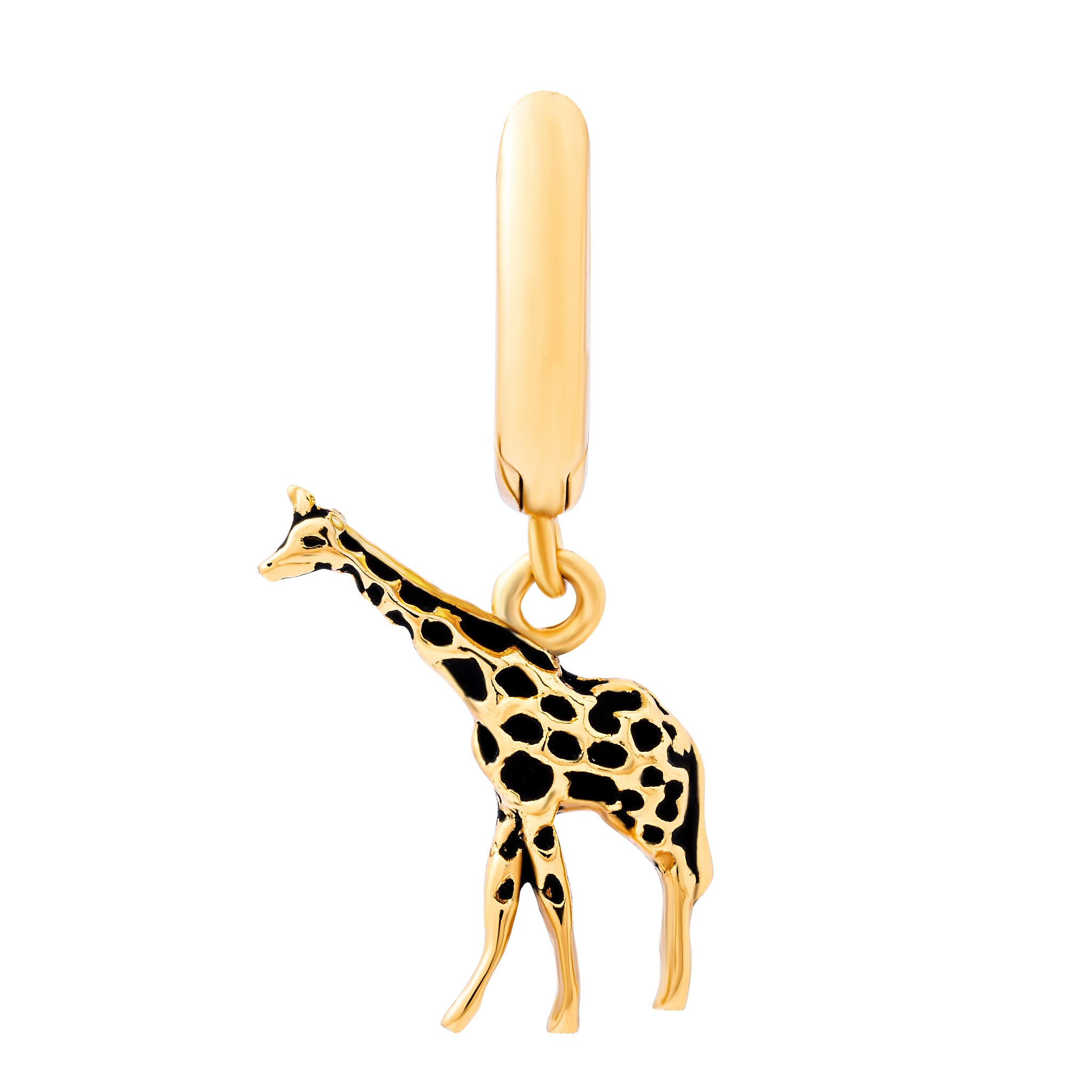 Giraffe Huggie Earrings Gold