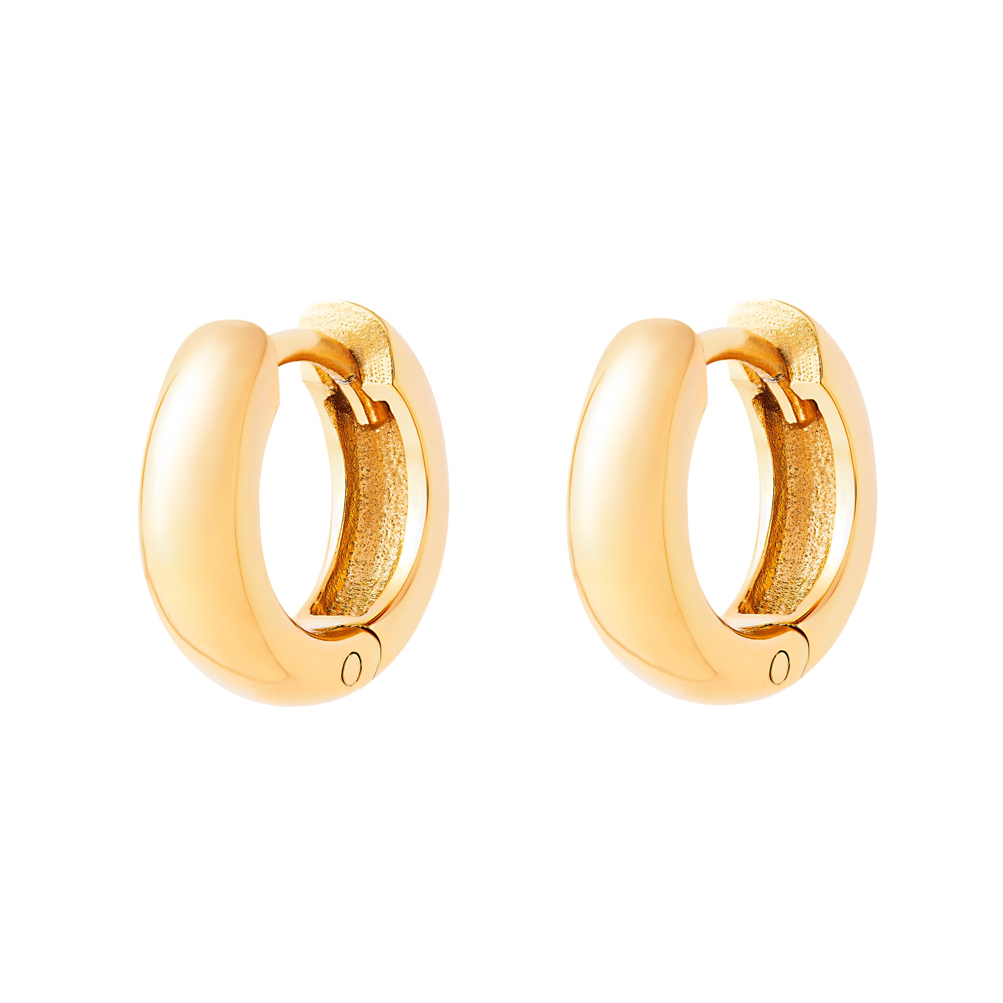 Chunky Huggie Hoops Gold