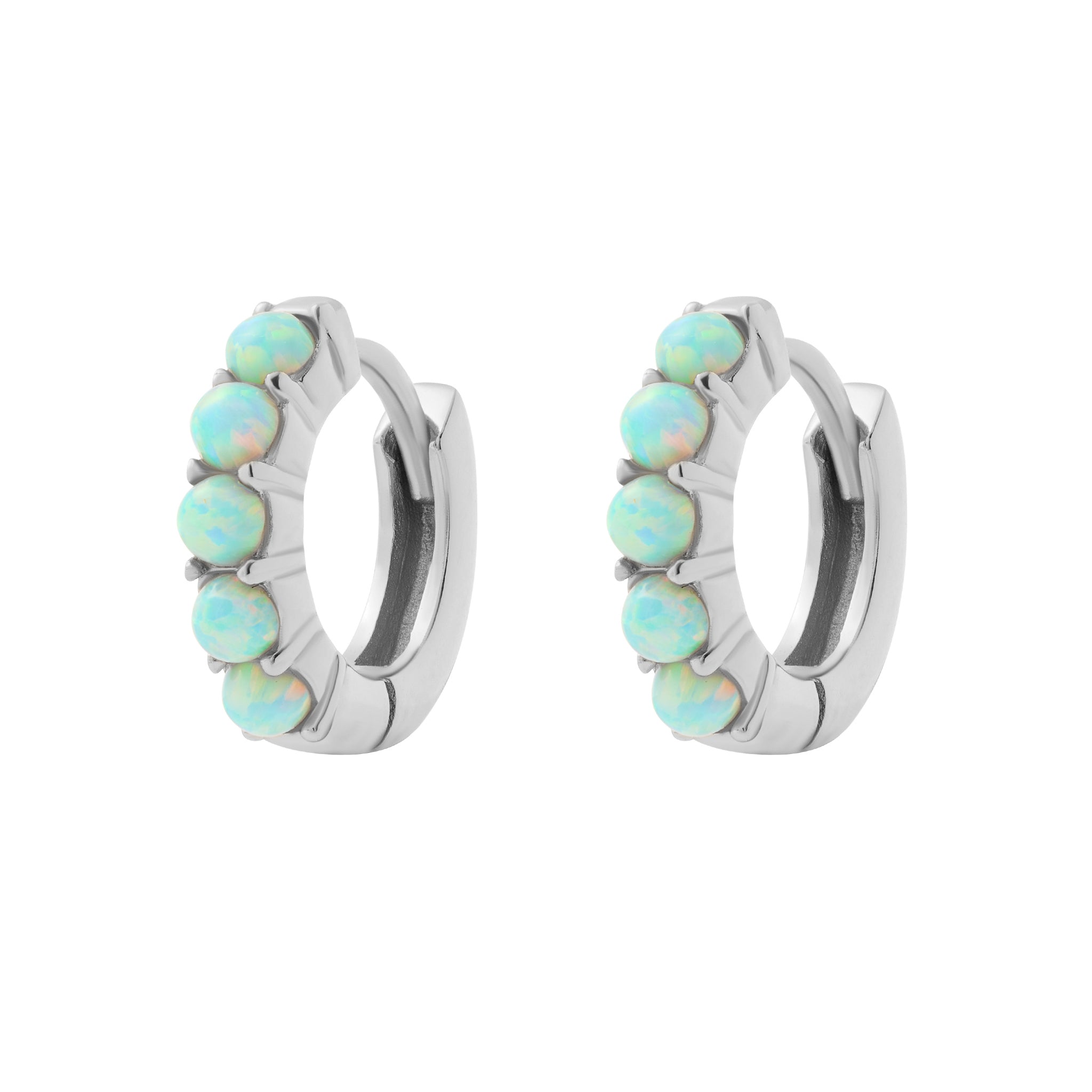 Opal Moon Huggies Silver