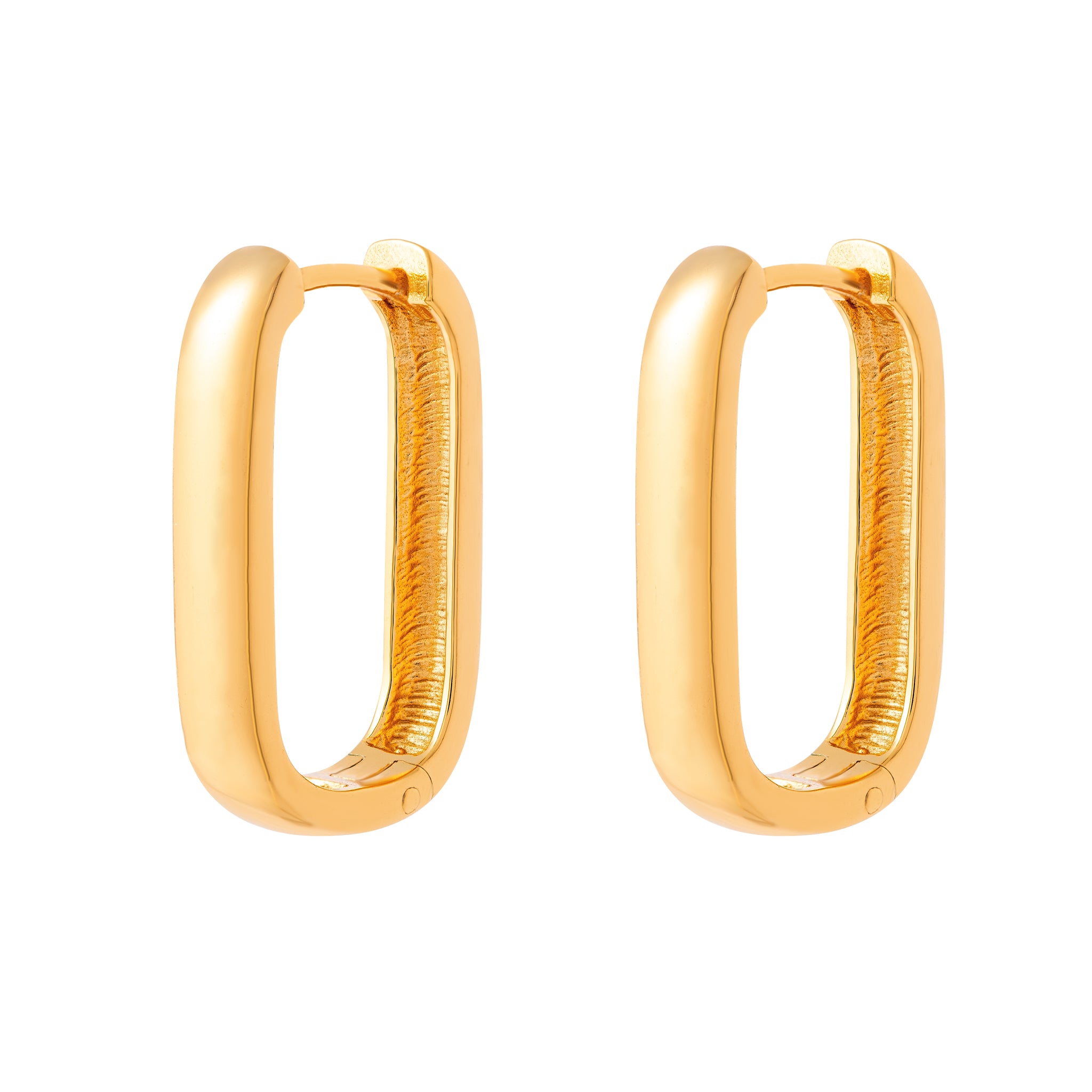 Oval Hoops Gold