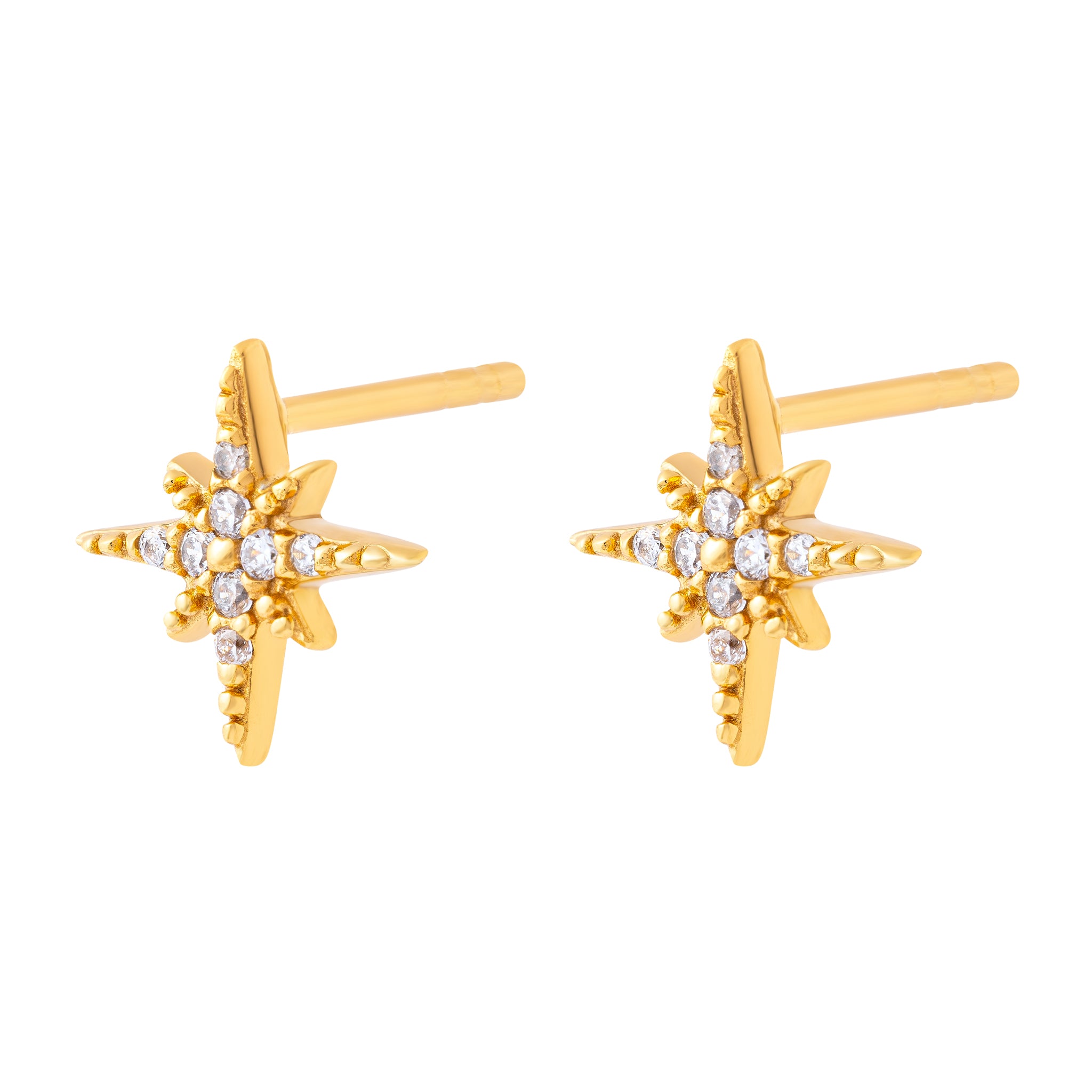 Starburst Studs Gold