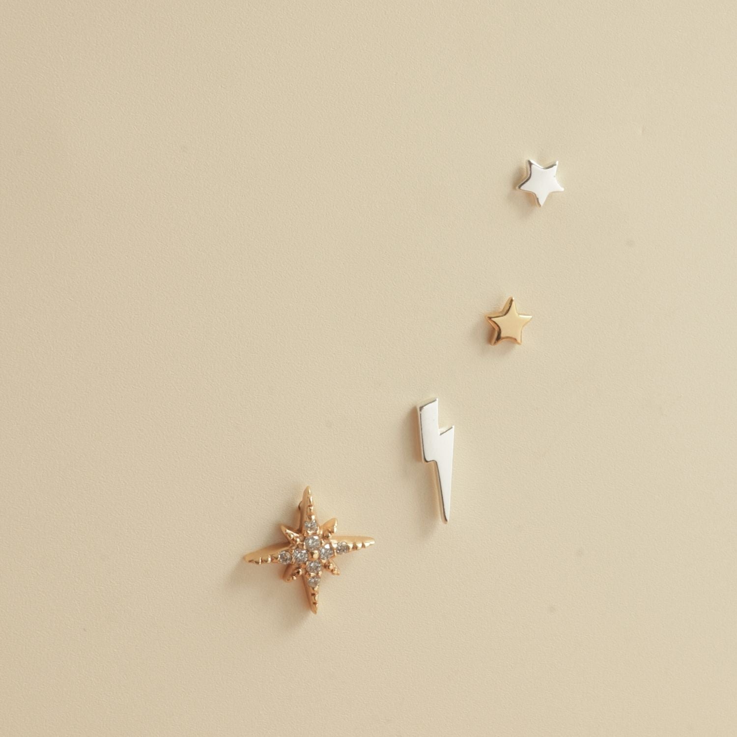 Starburst Studs Gold
