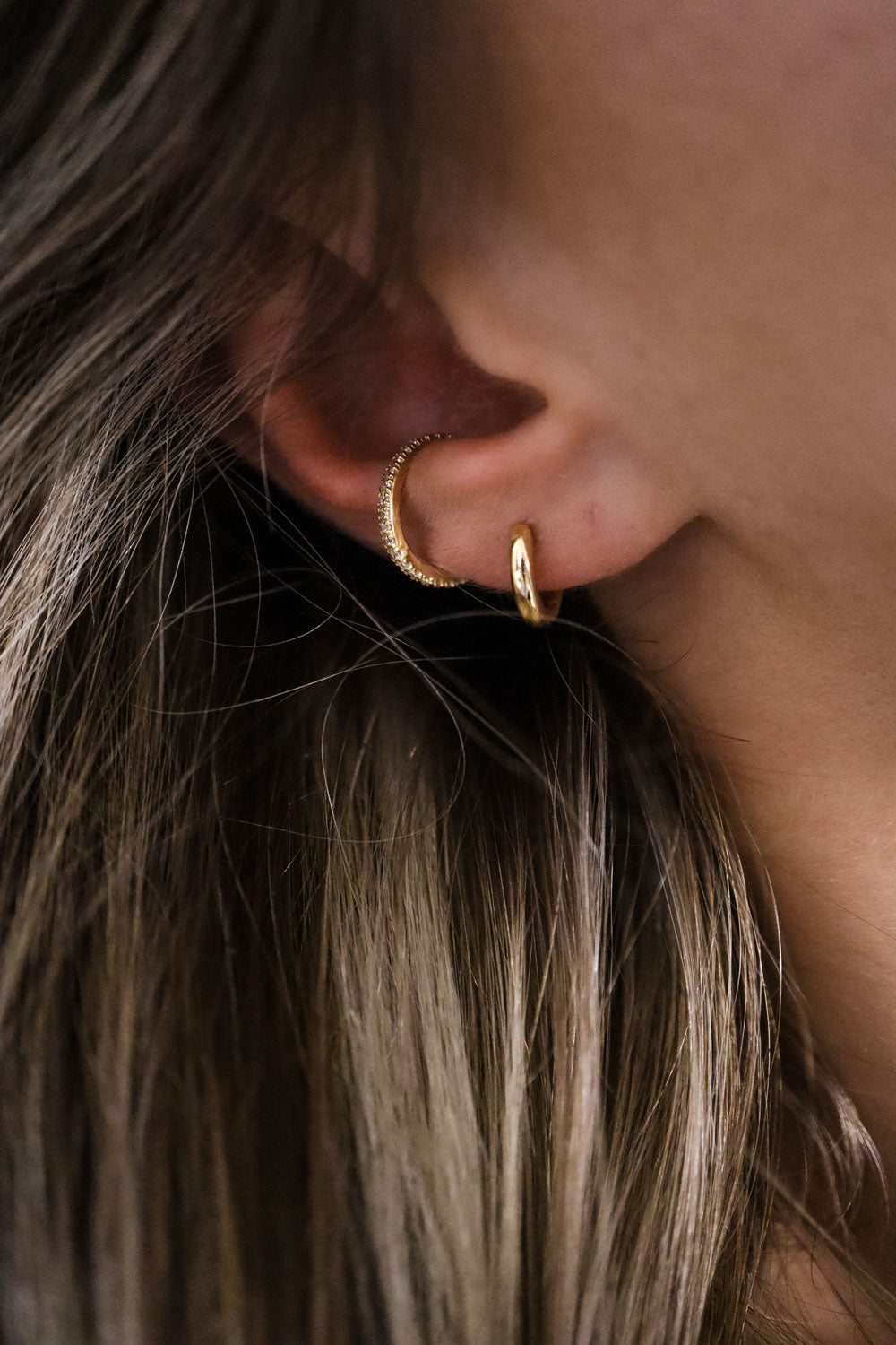 Sparkle Ear Cuff Gold