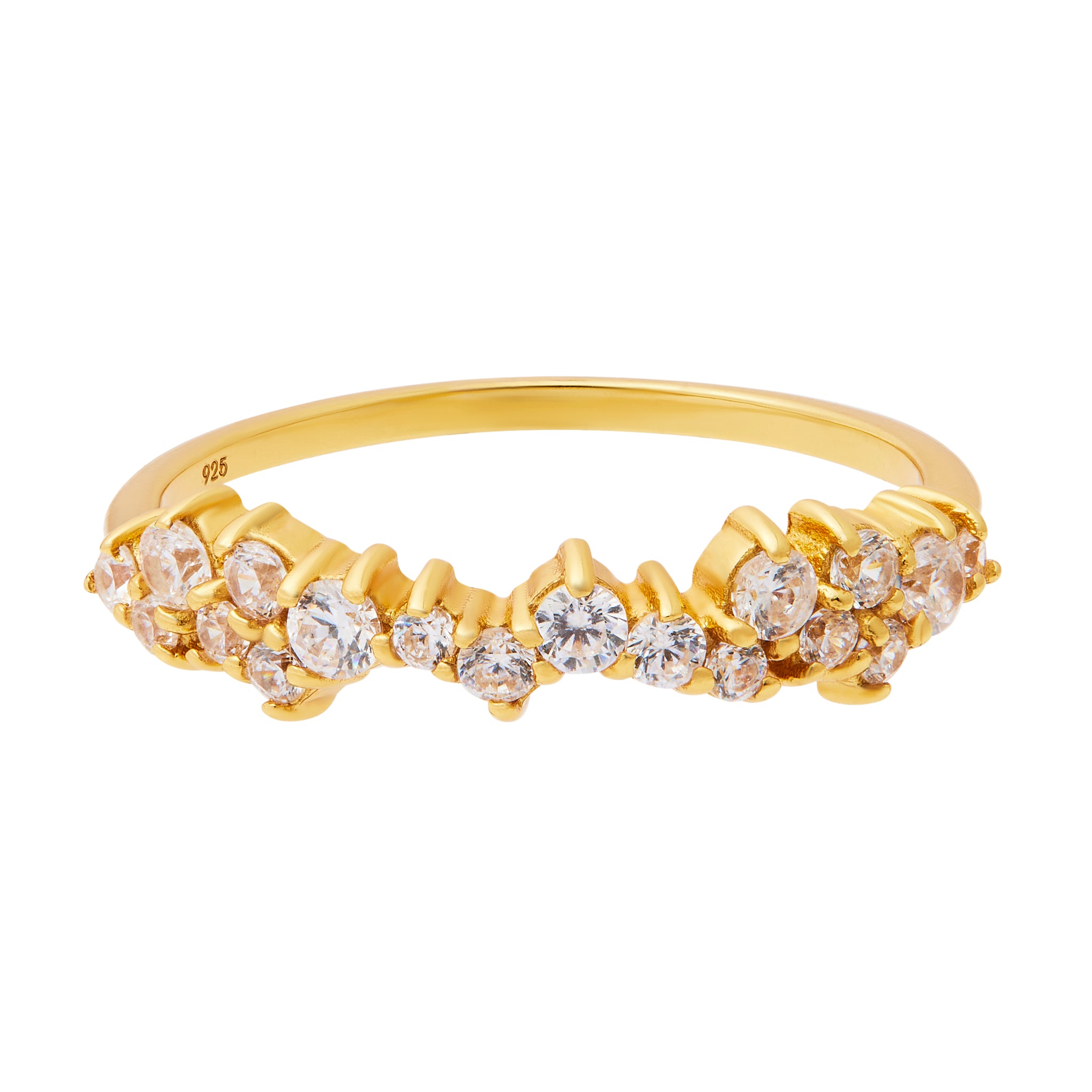 Cluster Sparkle Ring - Gold