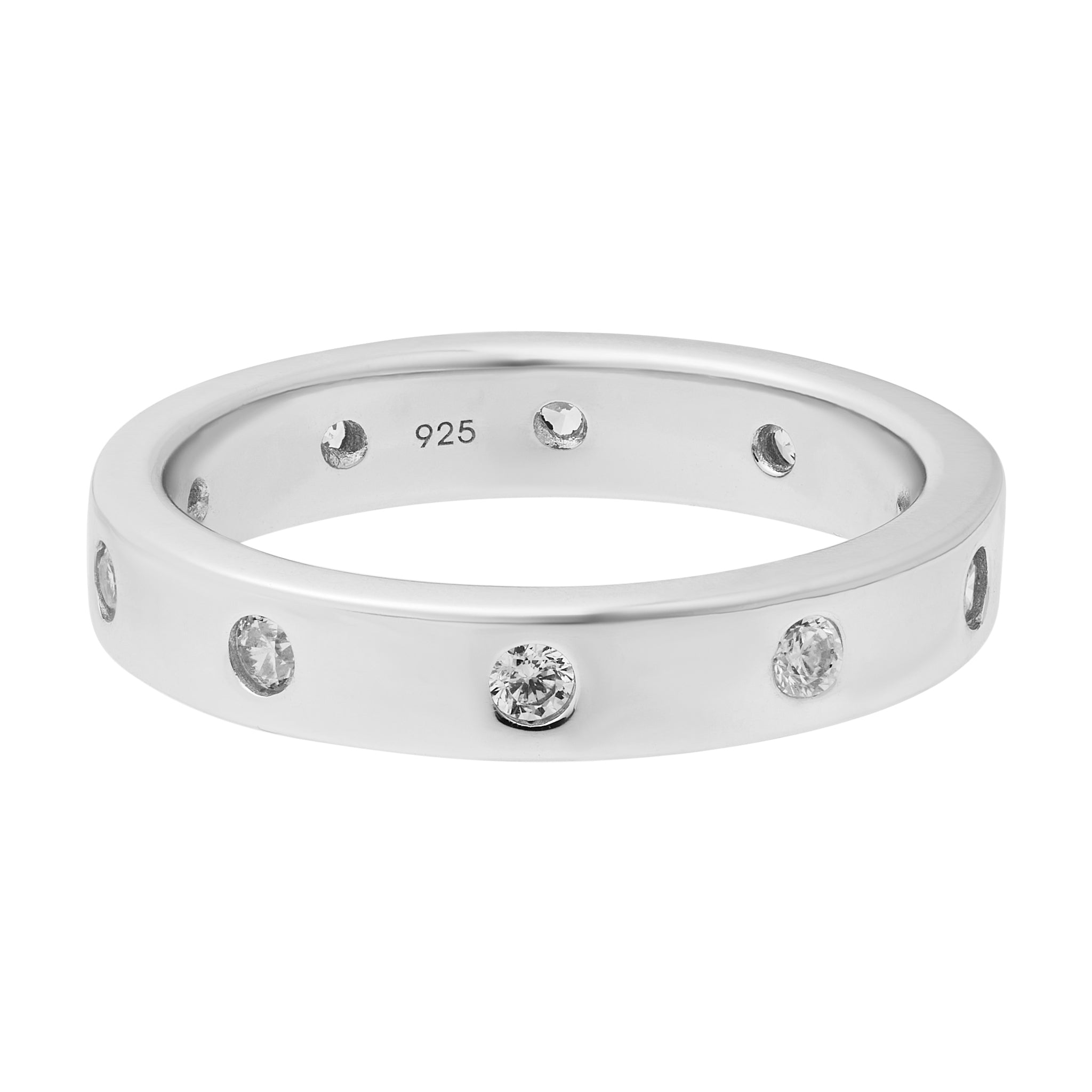 Sparkle Band Ring - Silver