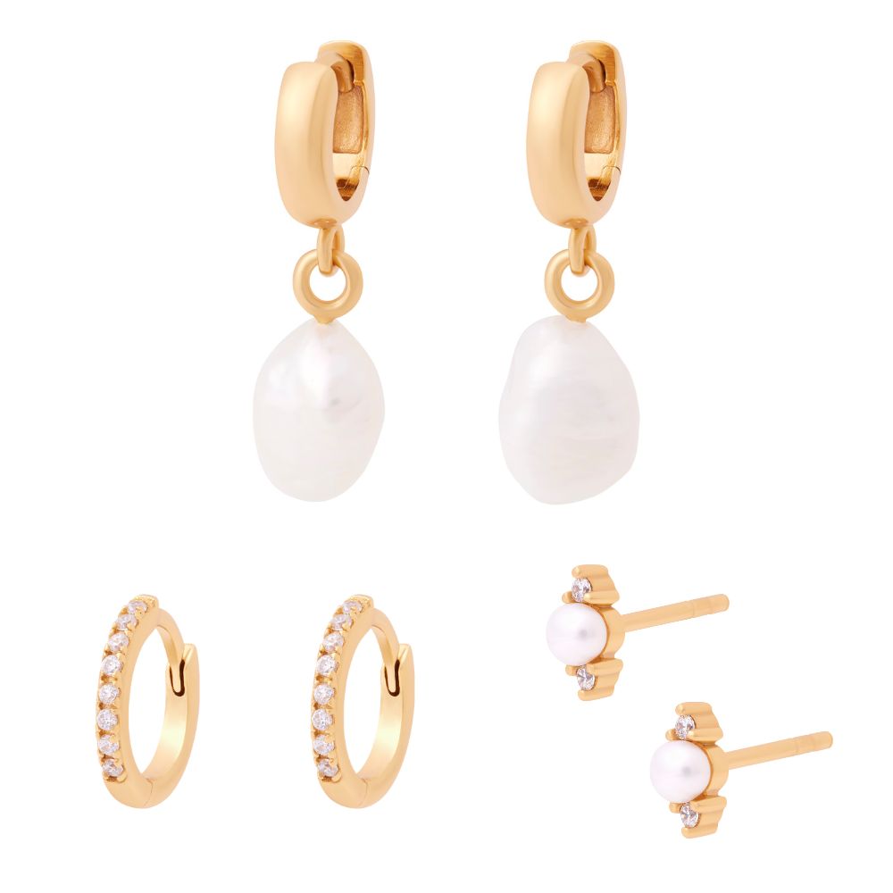 The Pearl Stacking Set Gold