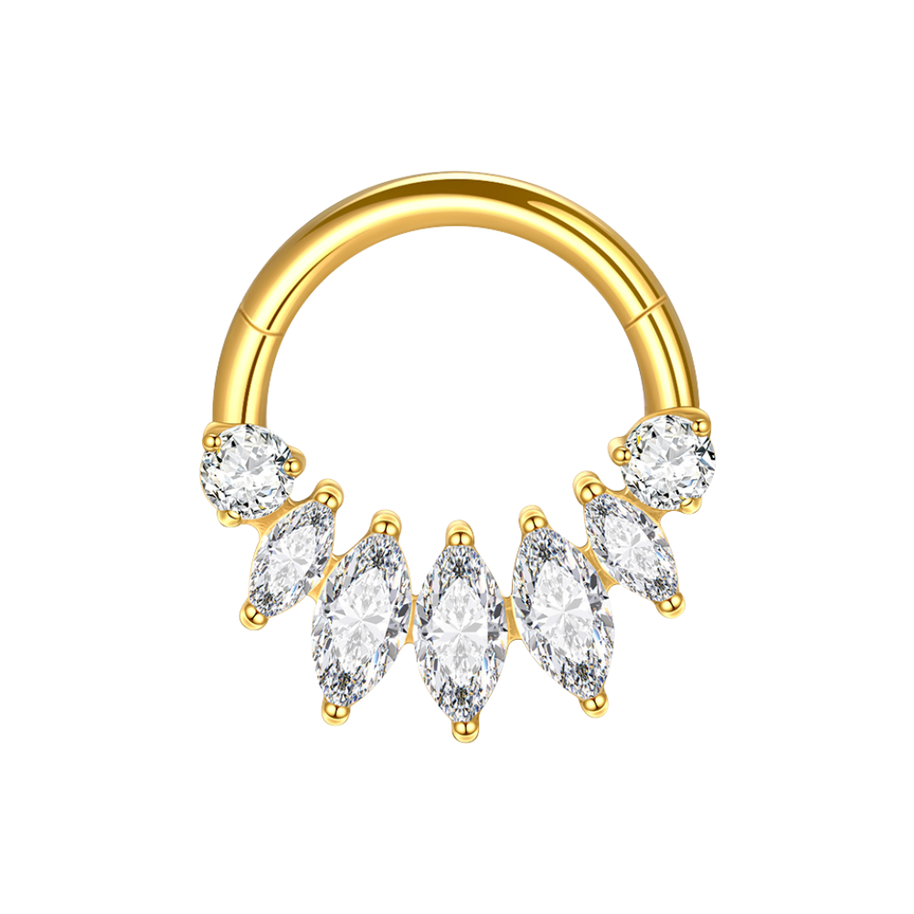 Marquise Luxe Cartilage Hoop Gold 8mm