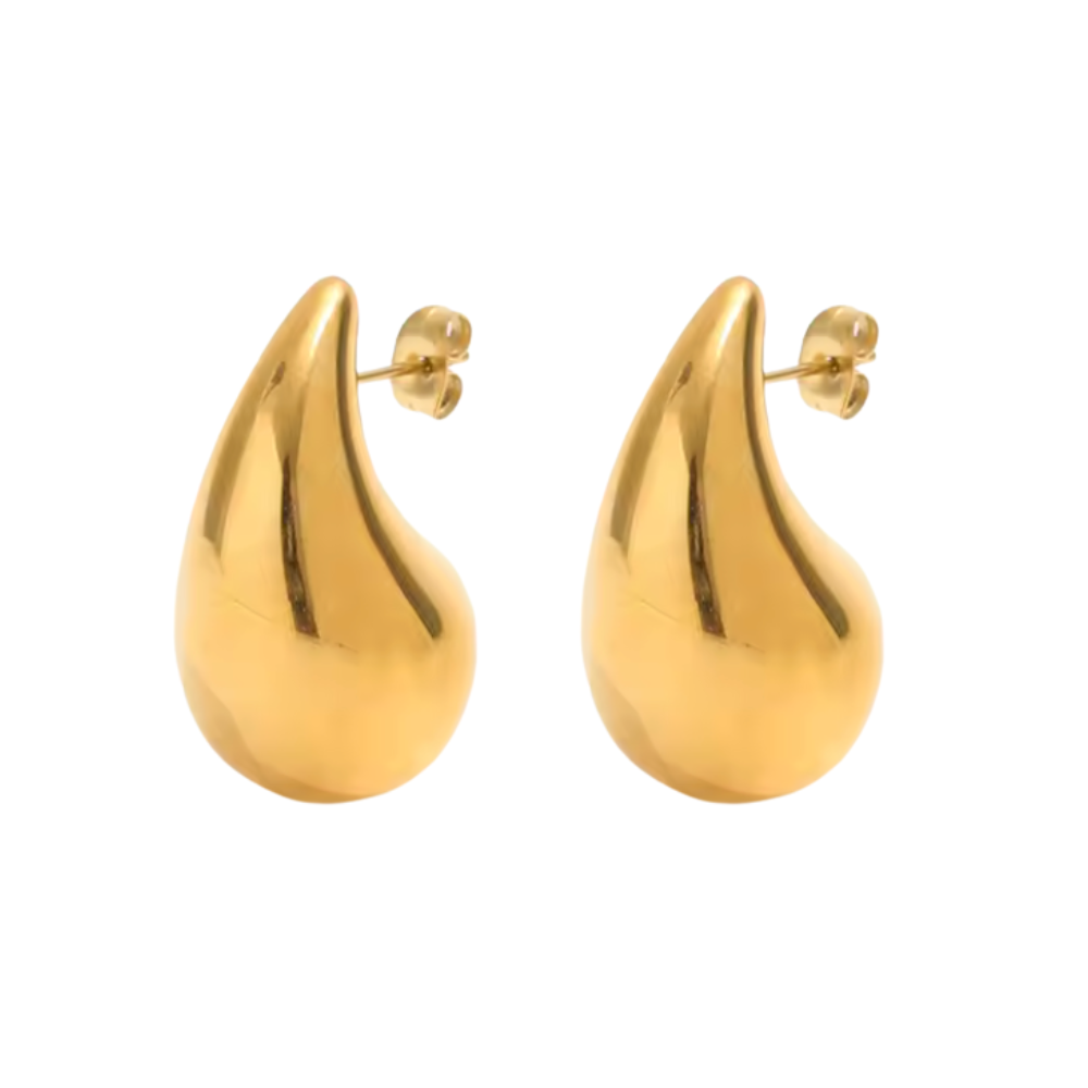 Teardrop Studs Gold